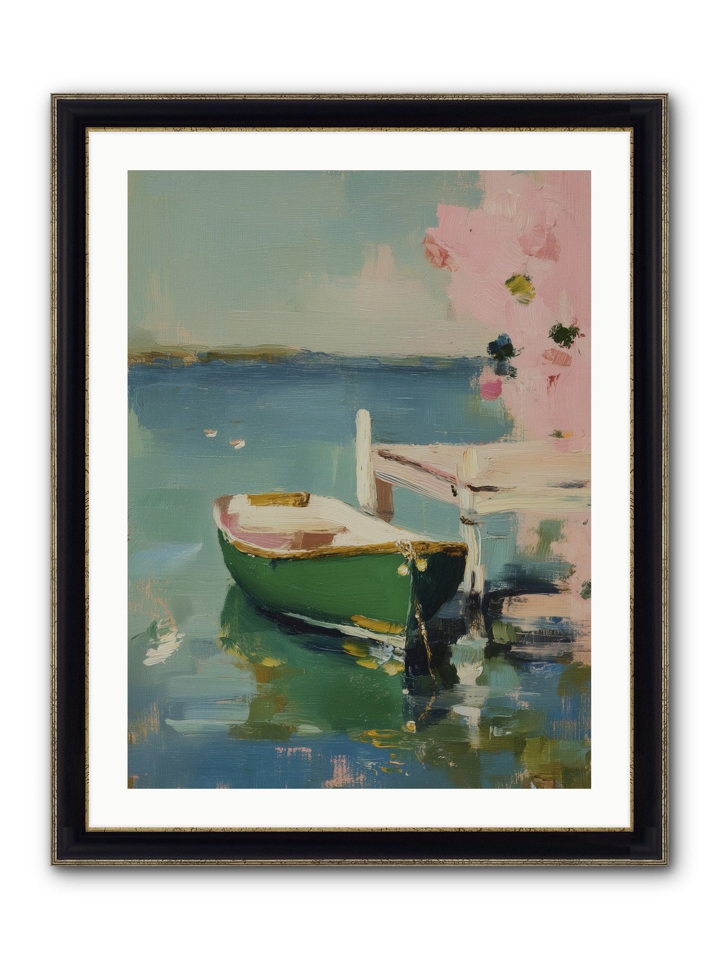 Tomorrow's Journey Framed Print - Black & Gold 24x32
