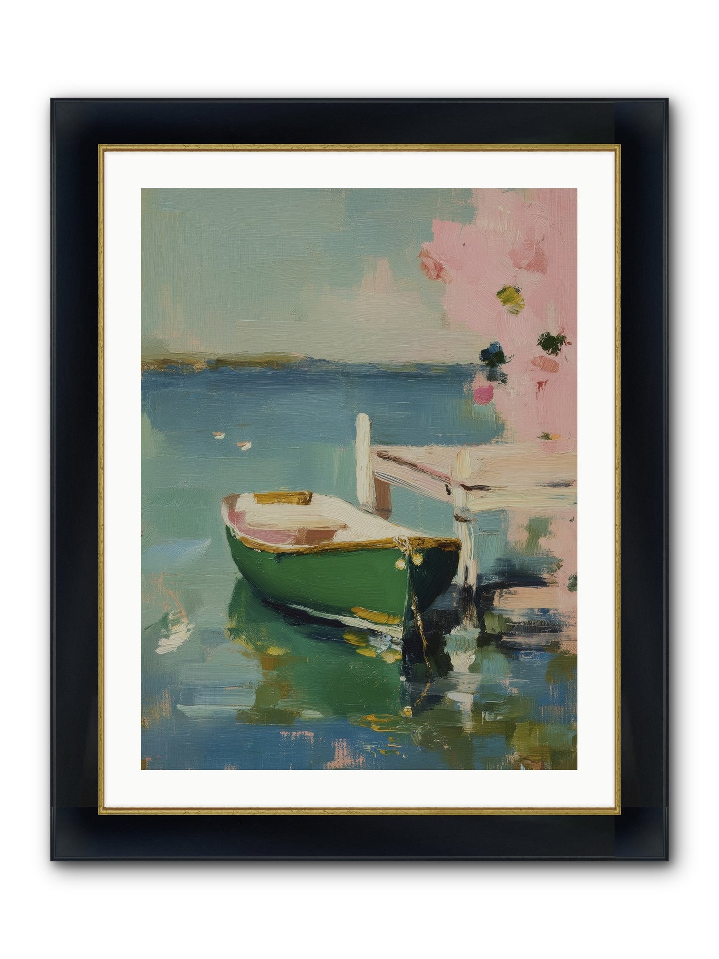 Tomorrow's Journey Framed Print - Wide Black w/Gold 24x32