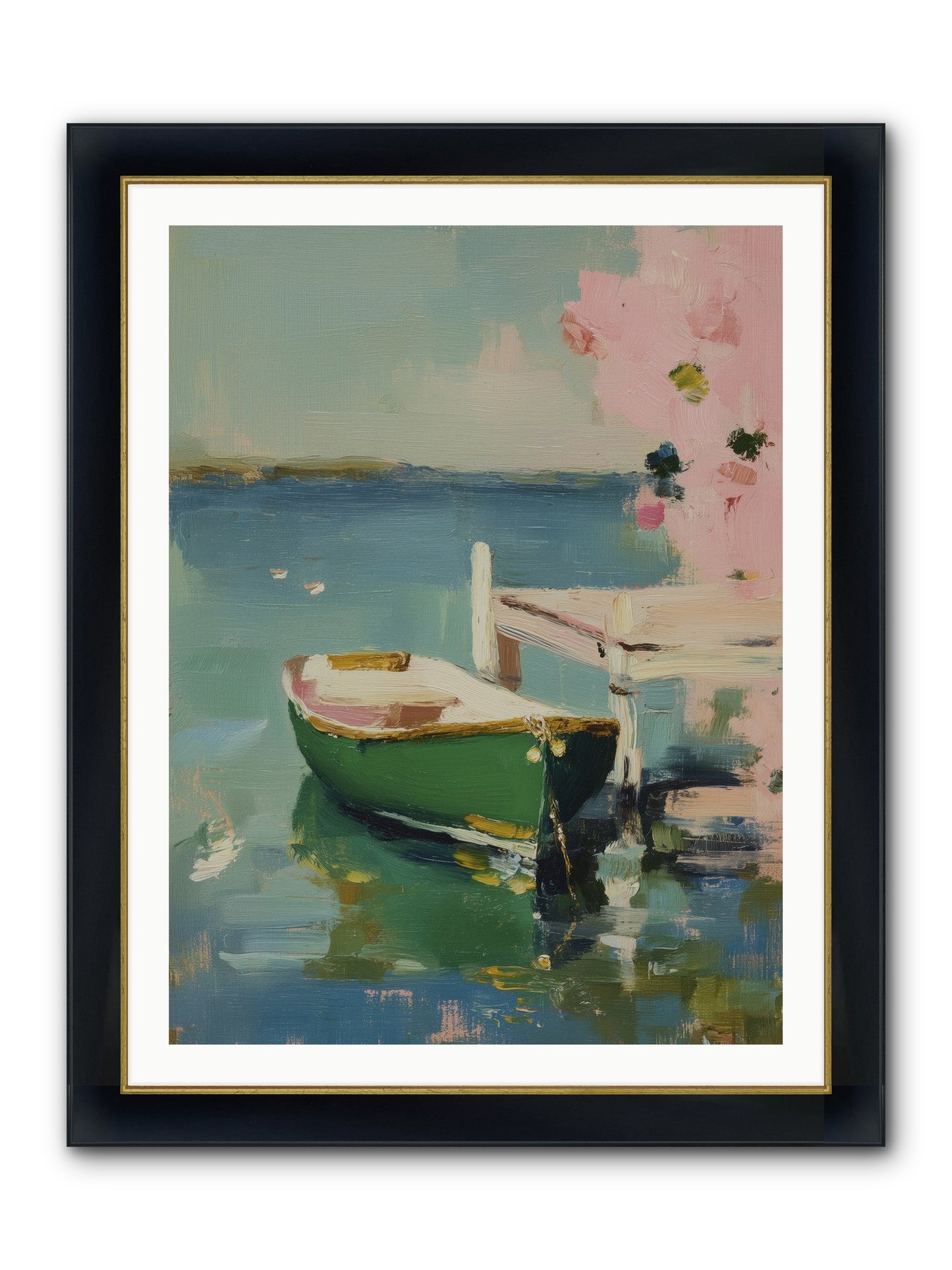 Tomorrow's Journey Framed Print - Wide Black w/Gold 30x40