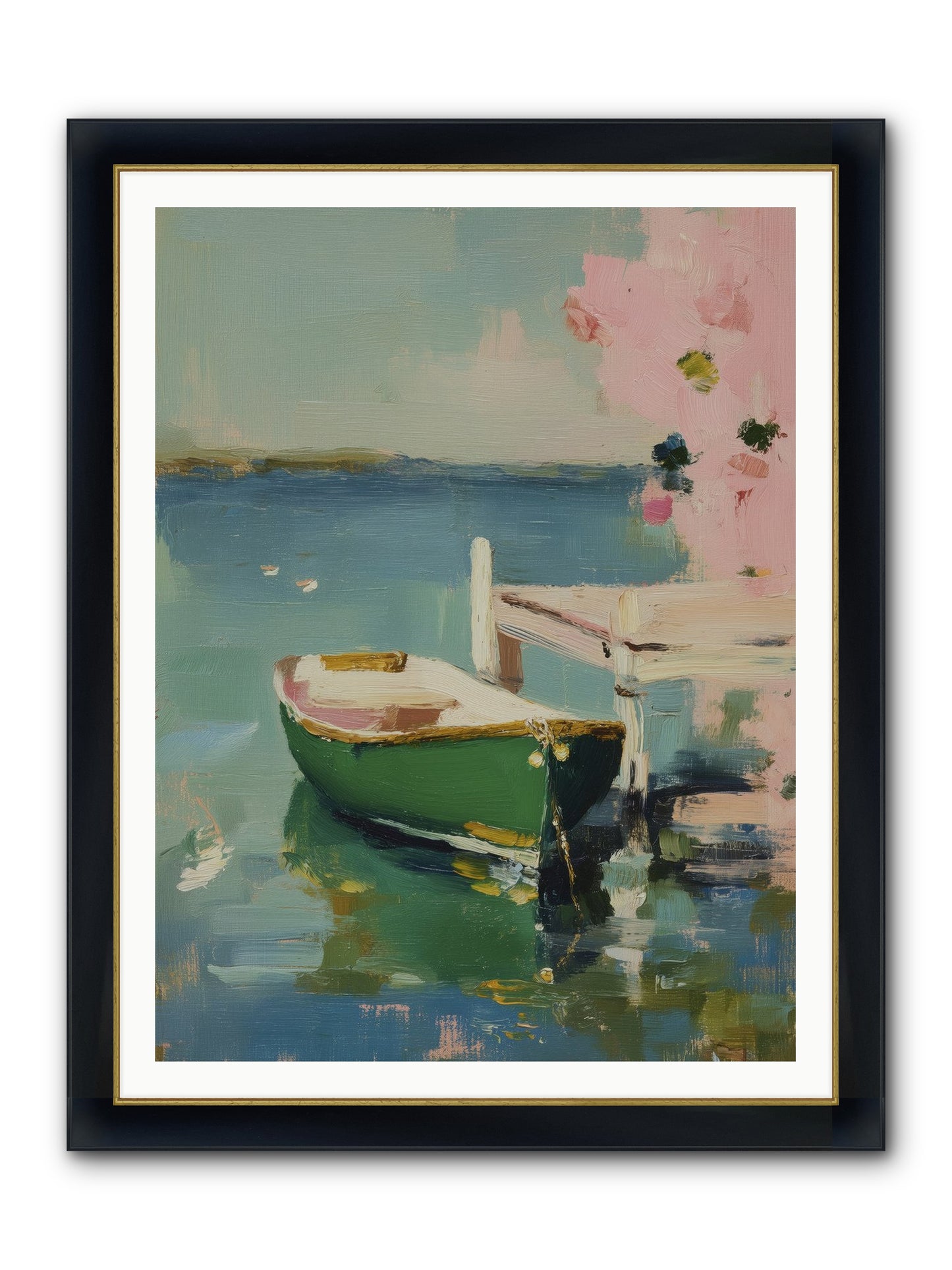 Tomorrow's Journey Framed Print - Wide Black w/Gold 36x48