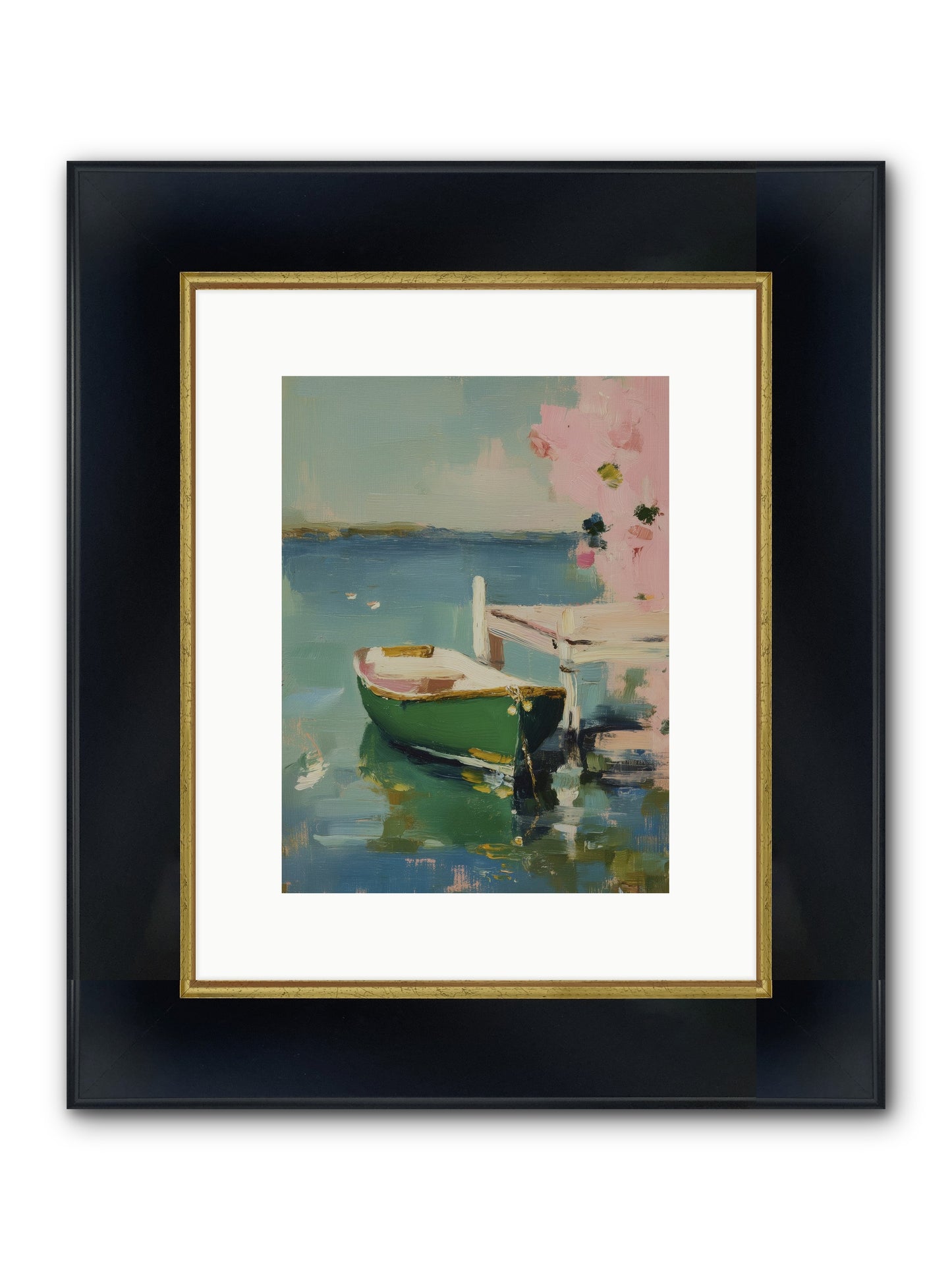 Tomorrow's Journey Framed Print - Wide Black w/Gold 9x12