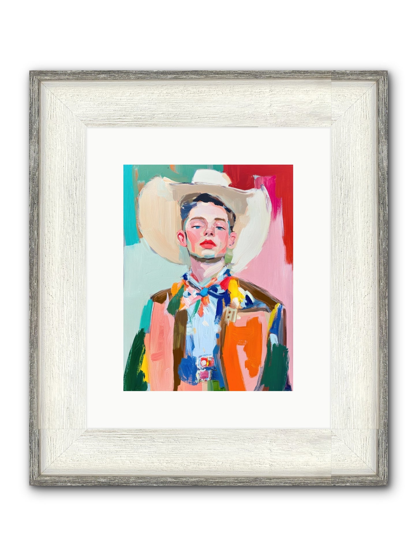 Tornado Jackson Framed Print - Driftwood White 9x12