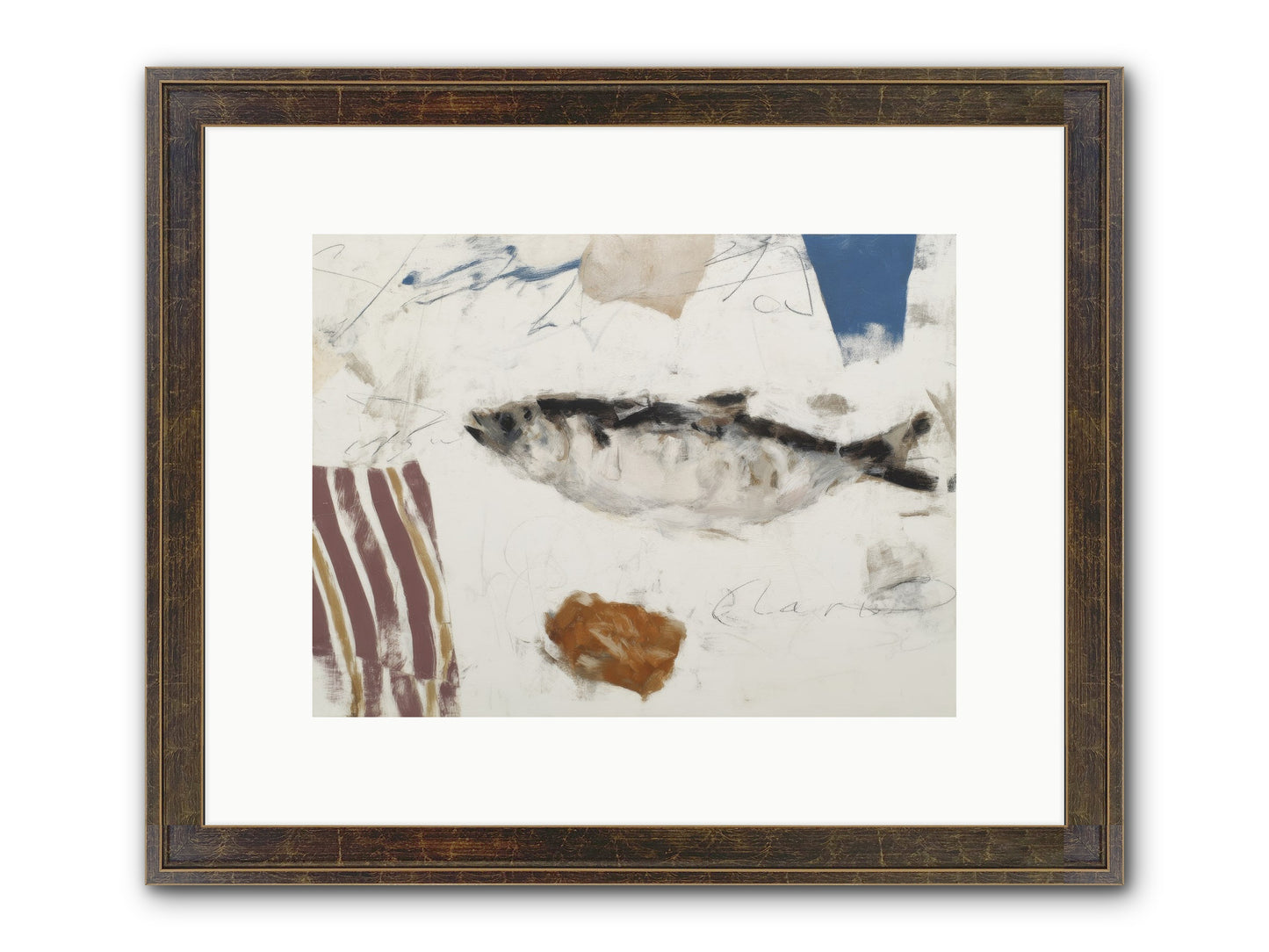 Transcendent Framed Print - Slimwoods Black/Gold 12x9