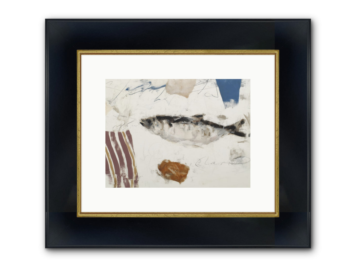 Transcendent Framed Print - Wide Black w/Gold 12x9