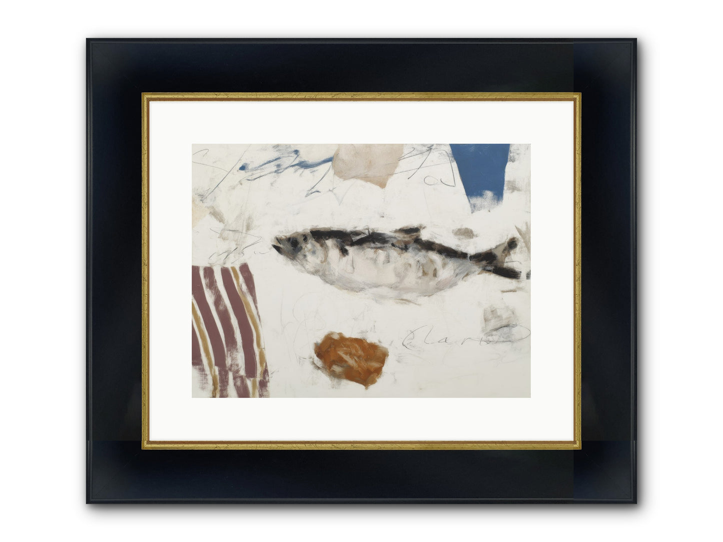 Transcendent Framed Print - Wide Black w/Gold 16x12