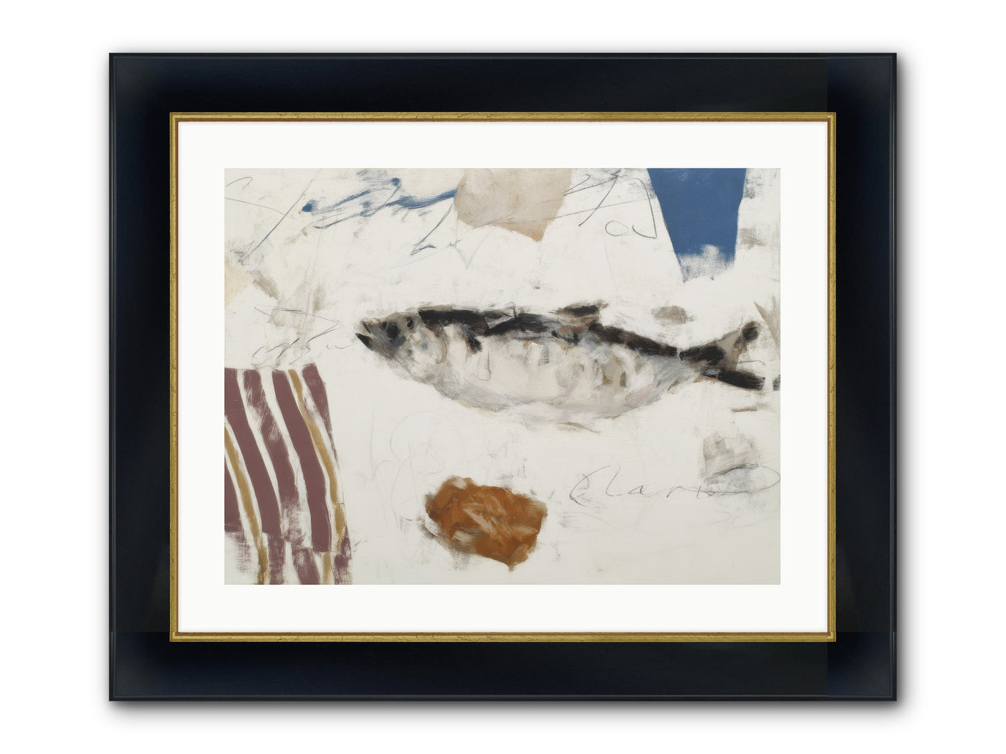 Transcendent Framed Print - Wide Black w/Gold 24x18