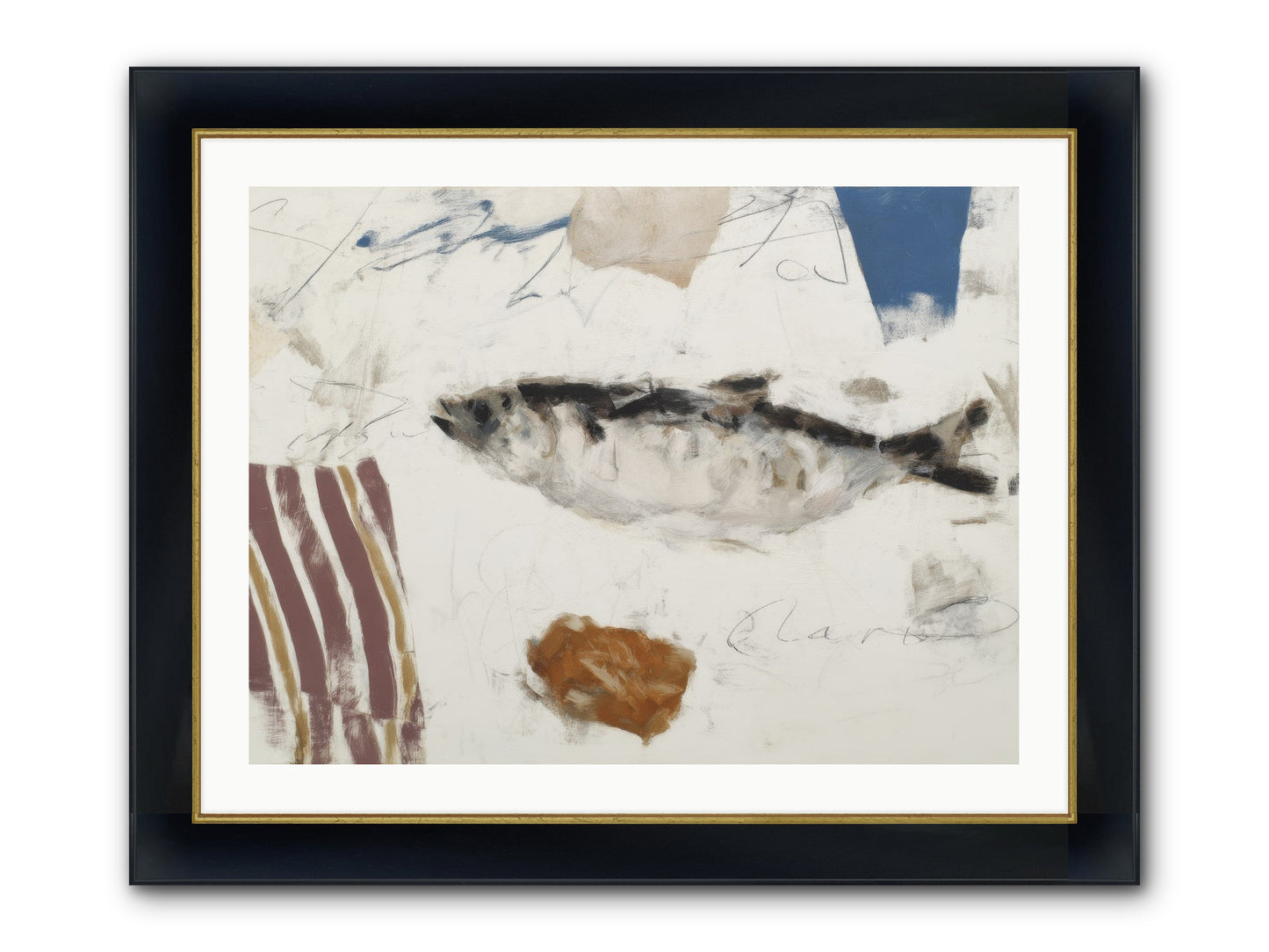 Transcendent Framed Print - Wide Black w/Gold 32x24