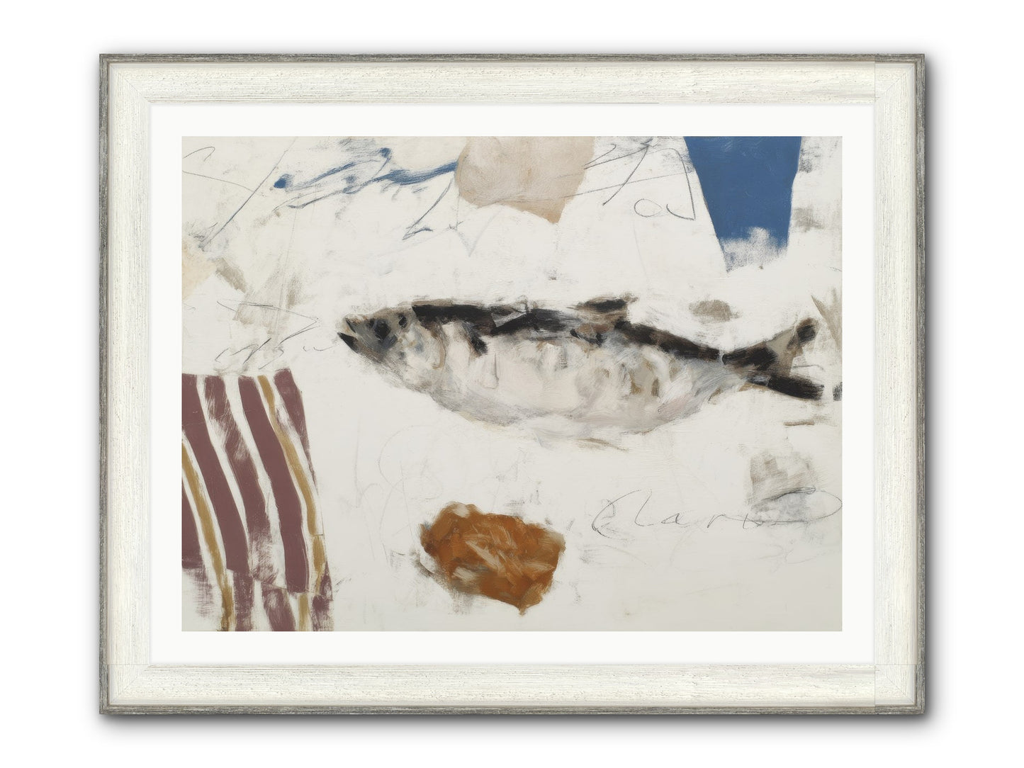 Transcendent Framed Print - Driftwood White 40x30