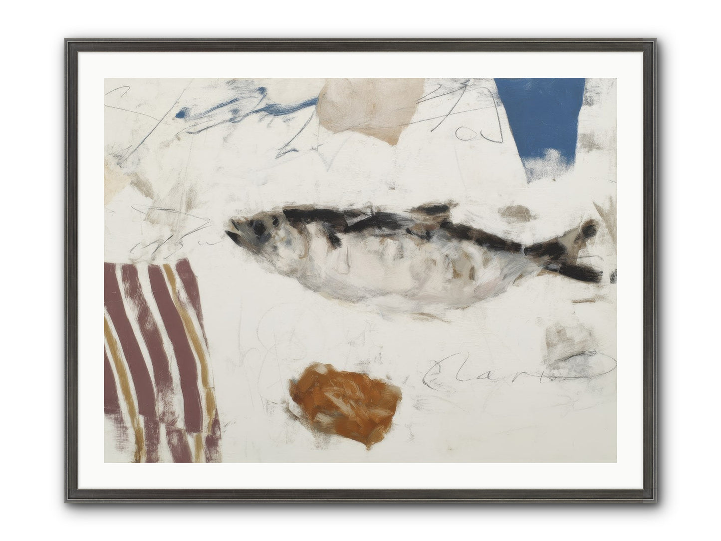 Transcendent Framed Print - Slimwoods Black/Silver 40x30