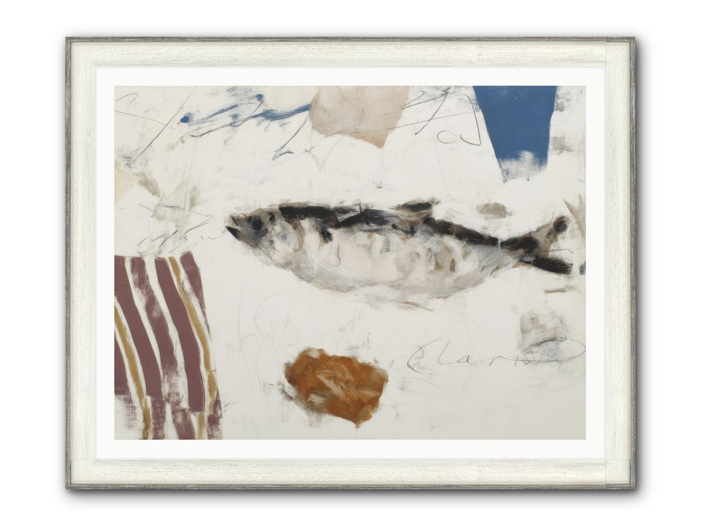 Transcendent Framed Print - Driftwood White 48x36