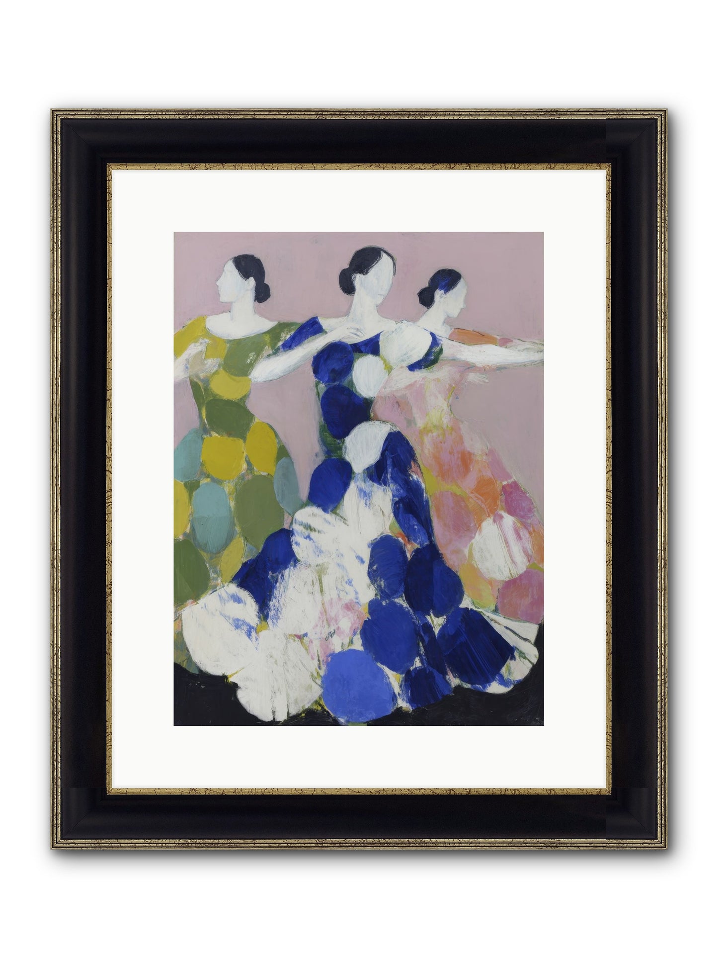 Translated Framed Print - Black & Gold 12x16
