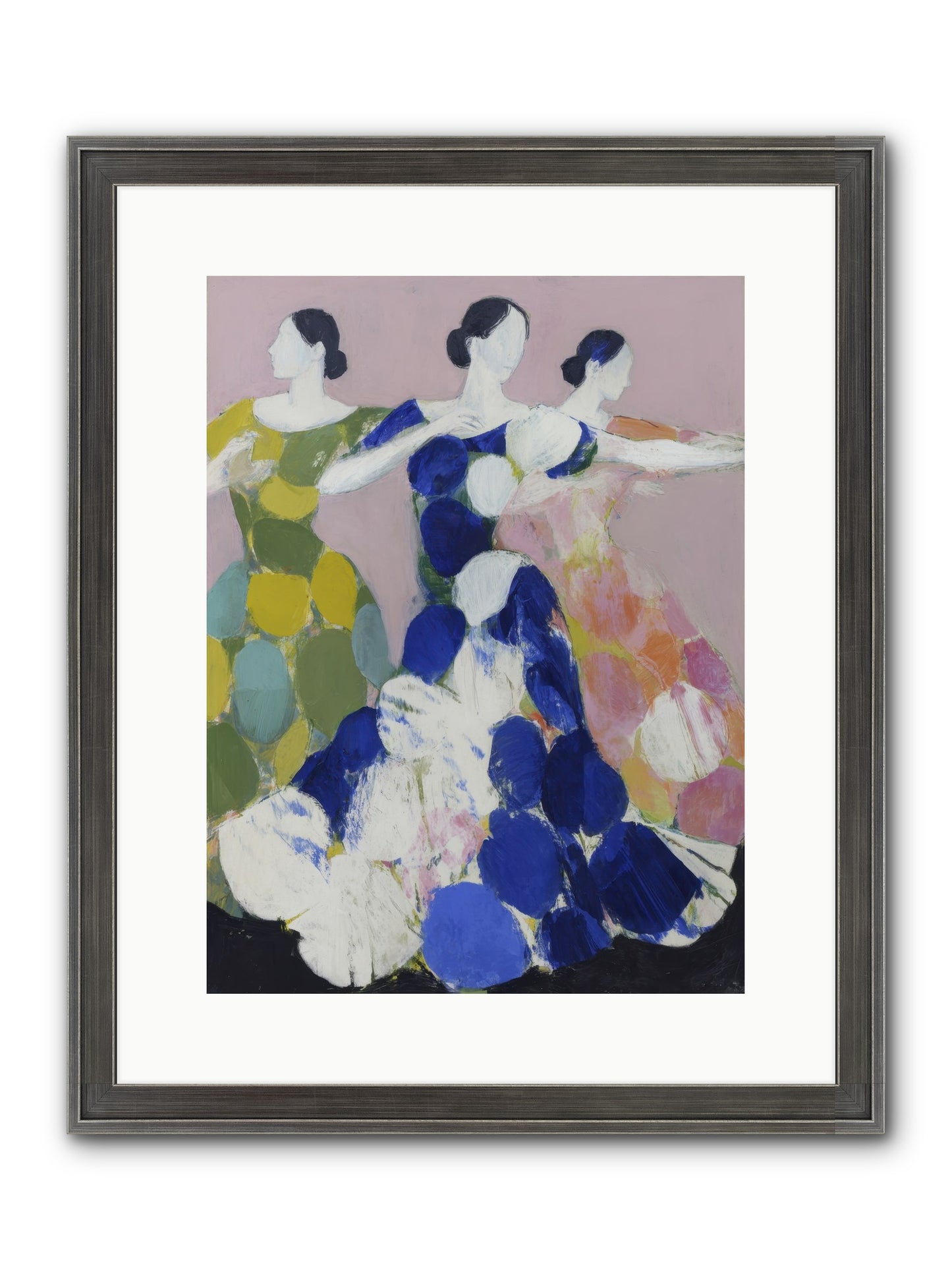 Translated Framed Print - Slimwoods Black/Silver 12x16