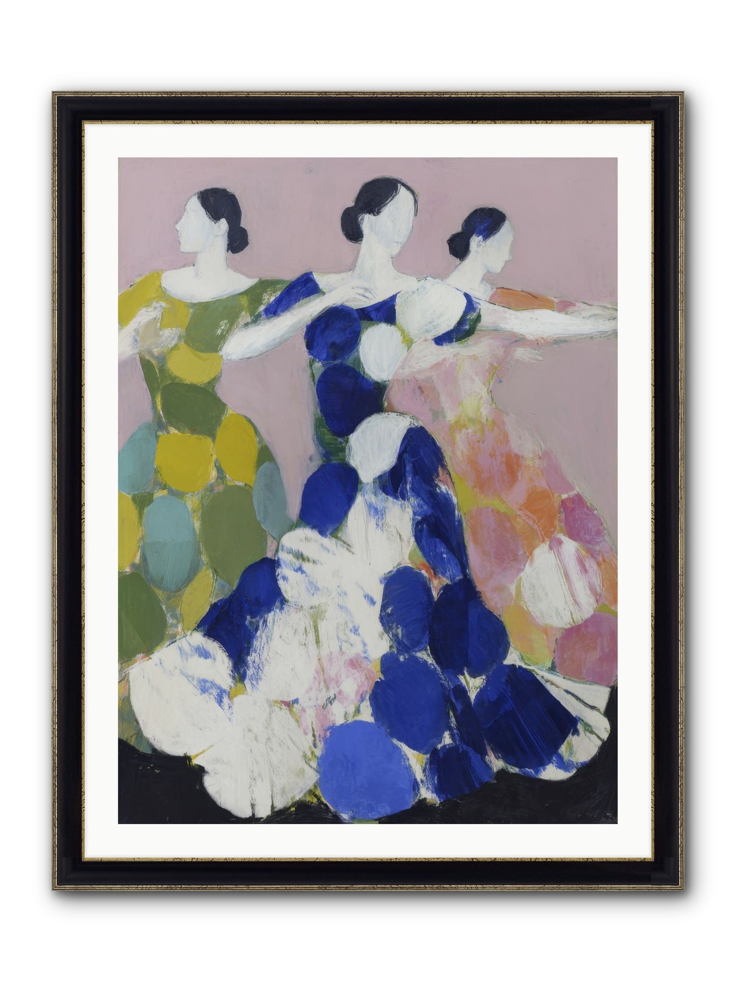 Translated Framed Print - Black & Gold 30x40