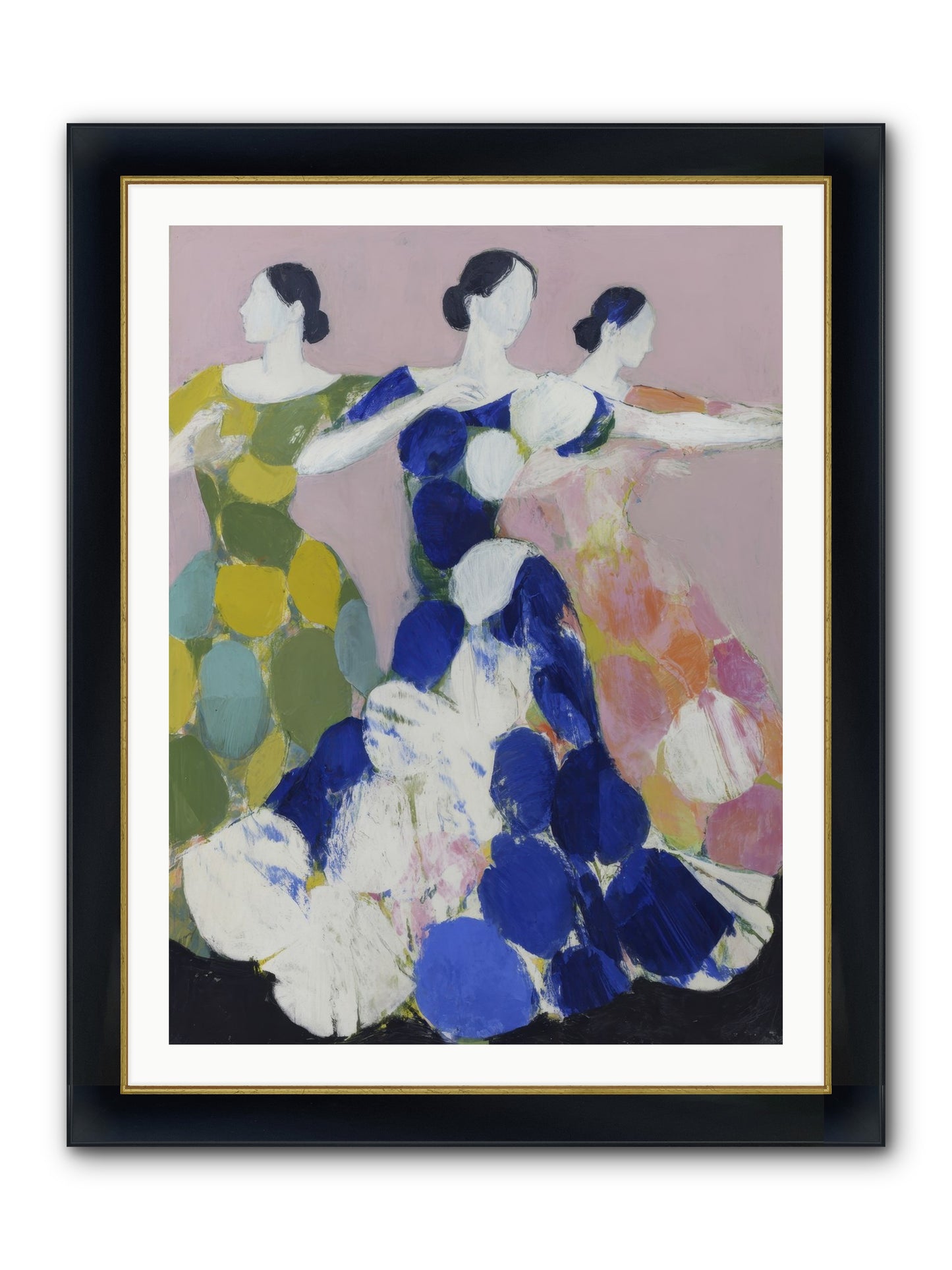 Translated Framed Print - Wide Black w/Gold 30x40