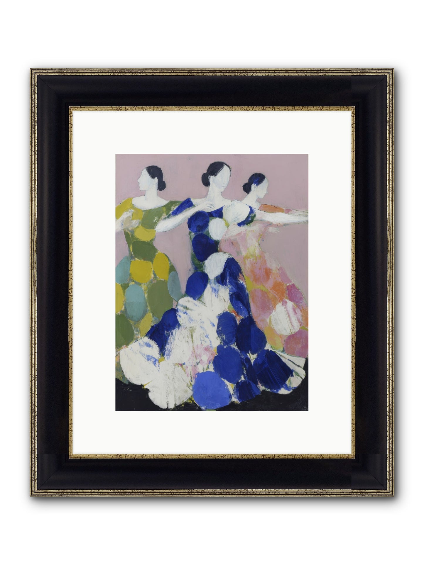Translated Framed Print - Black & Gold 9x12