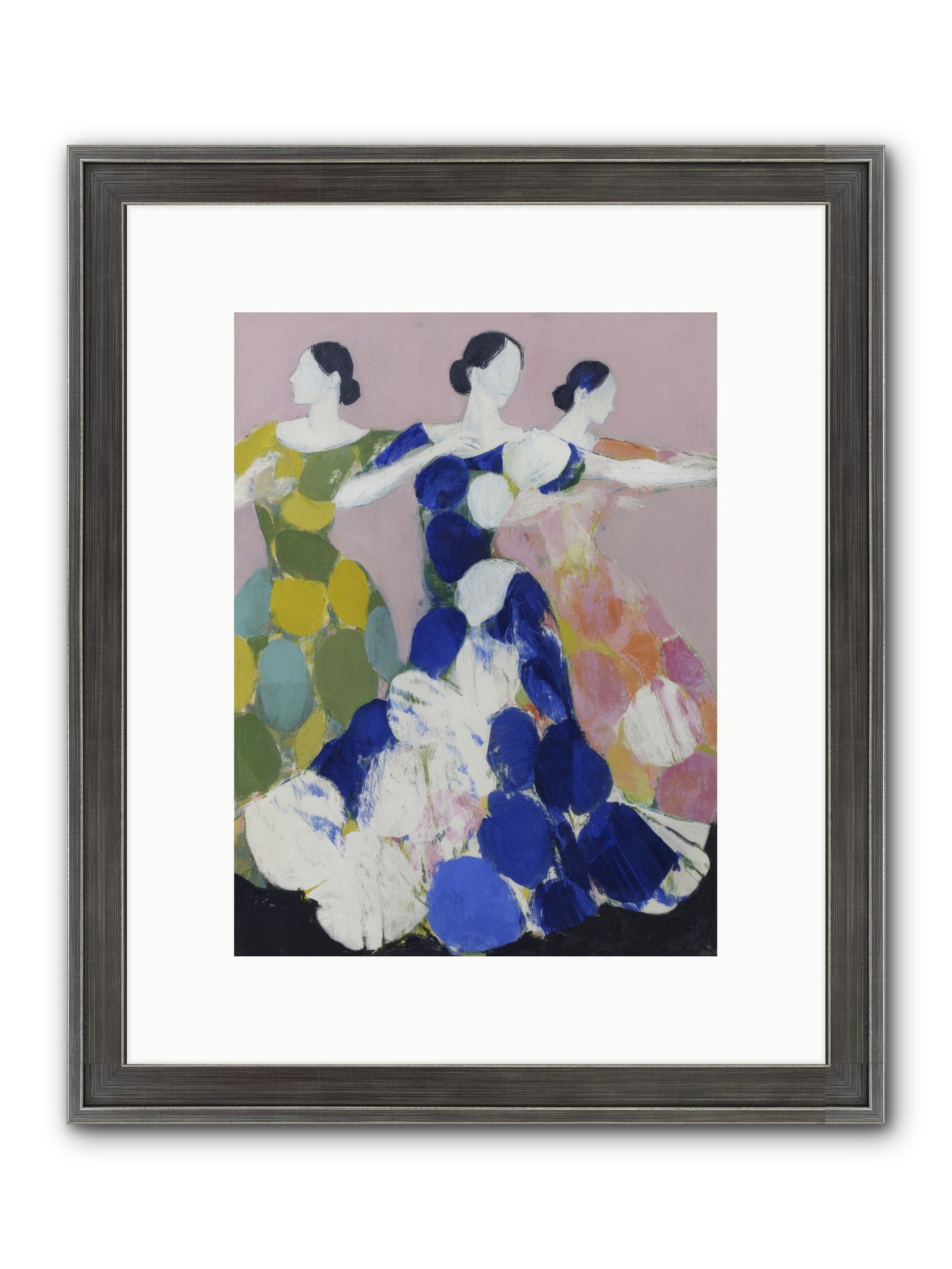 Translated Framed Print - Slimwoods Black/Silver 9x12