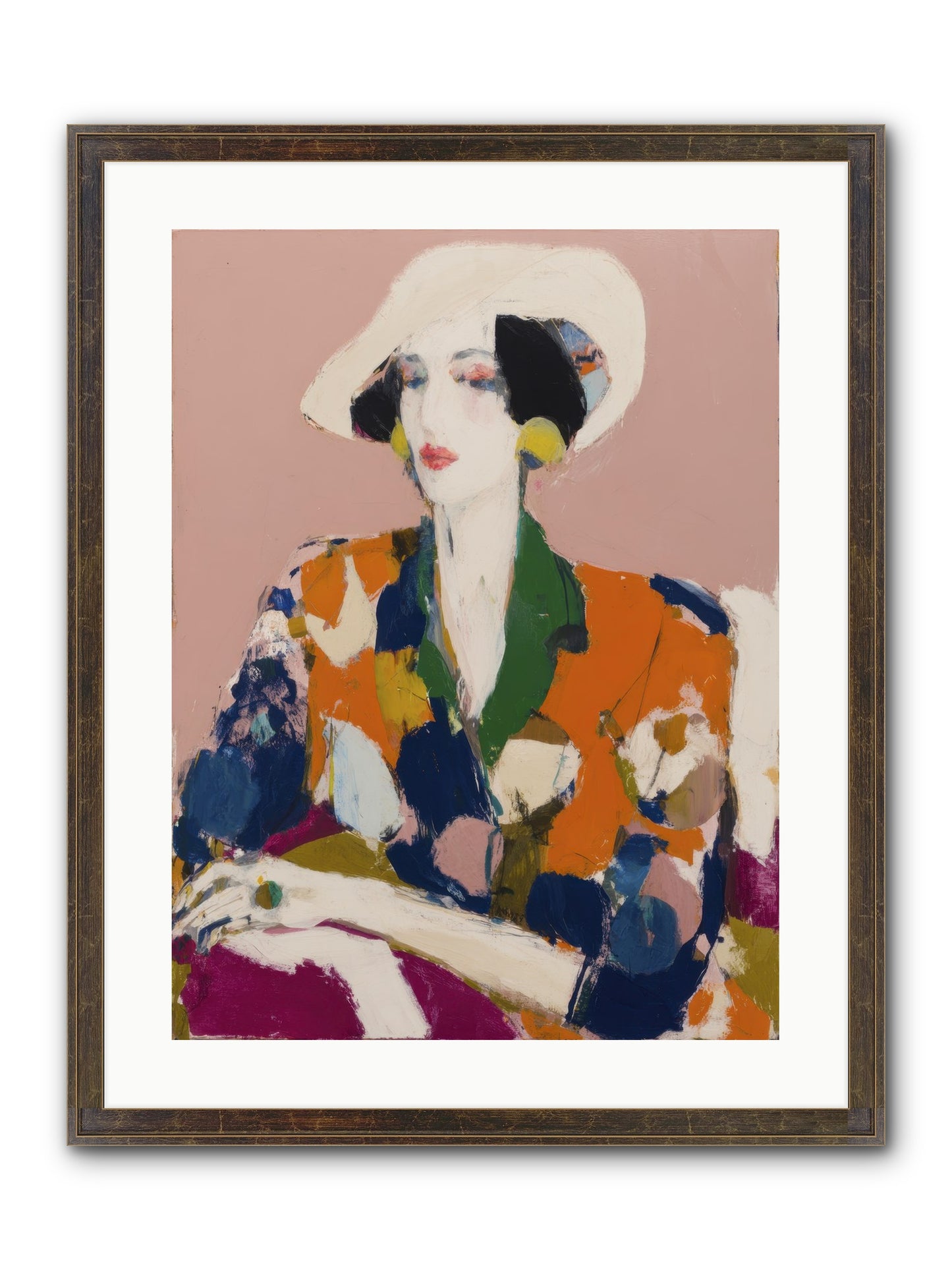 Traveler Between Seasons Framed Print - Slimwoods Black/Gold 18x24
