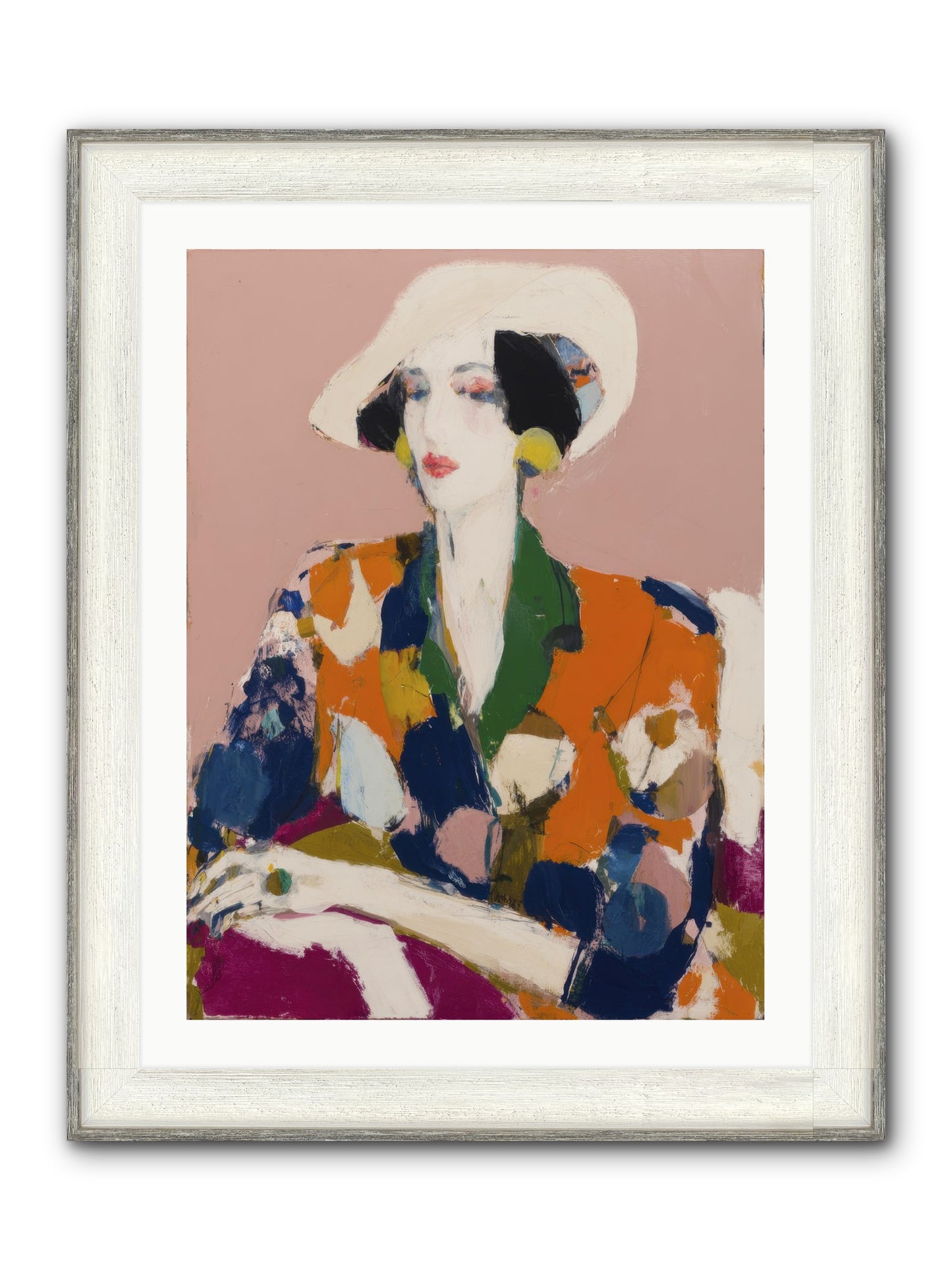 Traveler Between Seasons Framed Print - Driftwood White 24x32