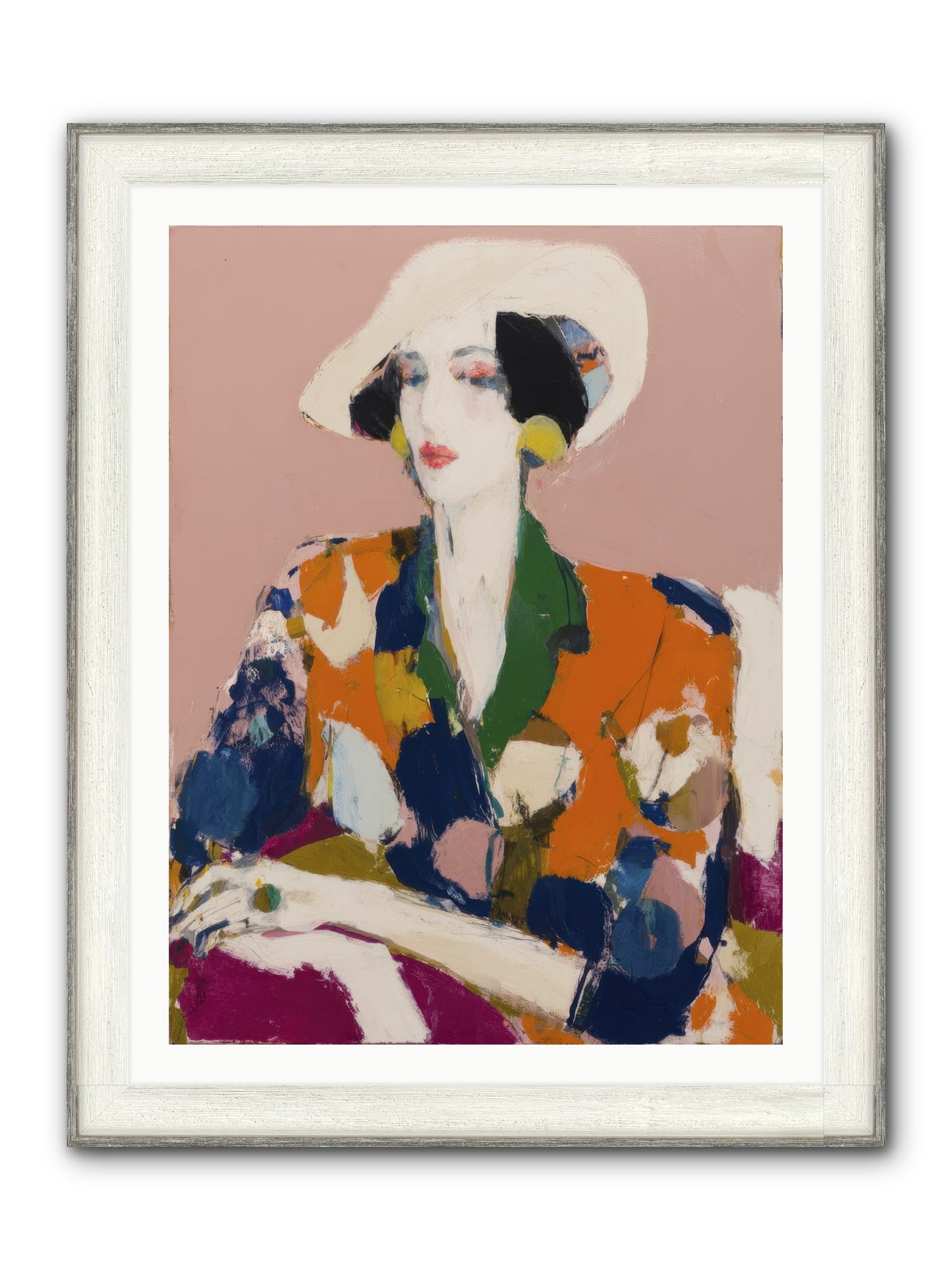 Traveler Between Seasons Framed Print - Driftwood White 30x40
