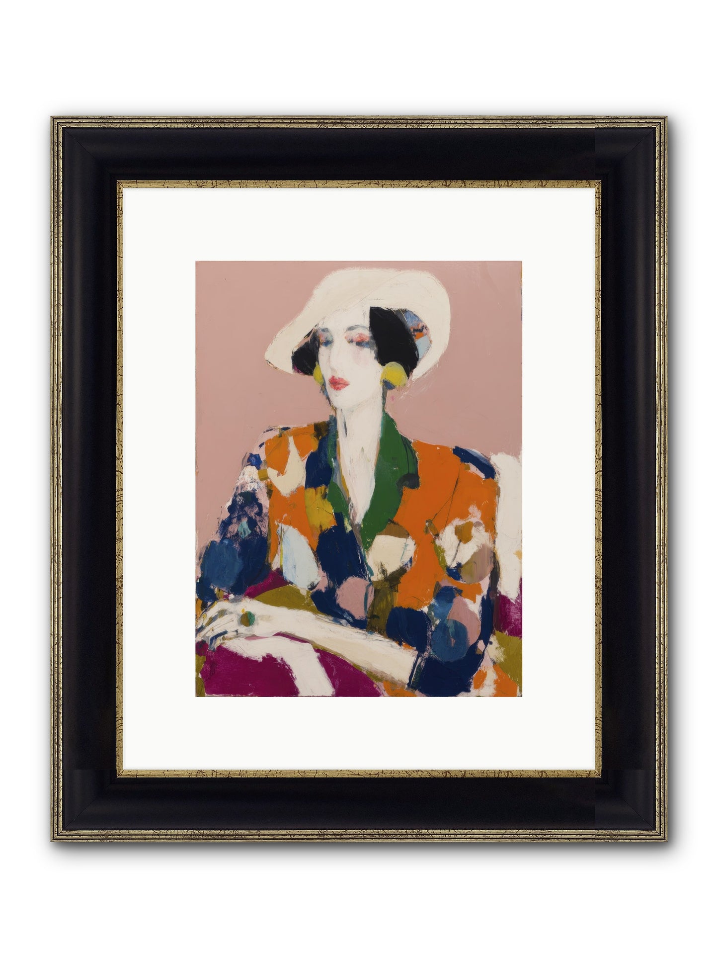 Traveler Between Seasons Framed Print - Black & Gold 9x12