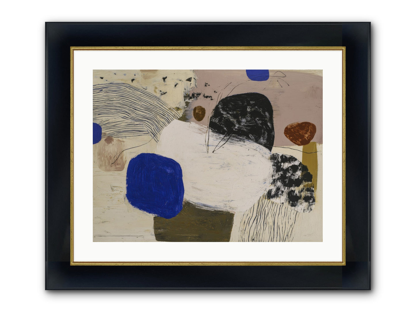Traveling Framed Print - Wide Black w/Gold 24x18