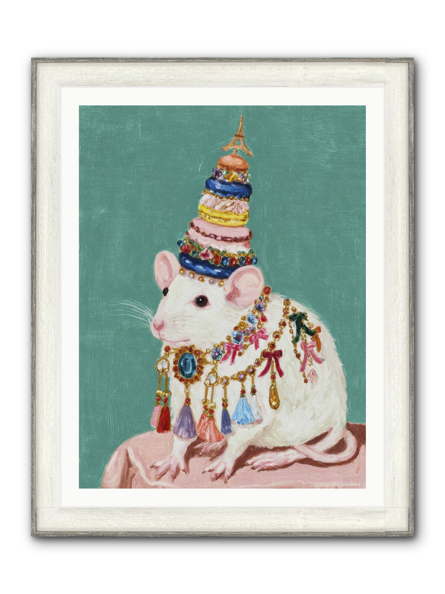 Treasure Most Divine Framed Print - Driftwood White 30x40