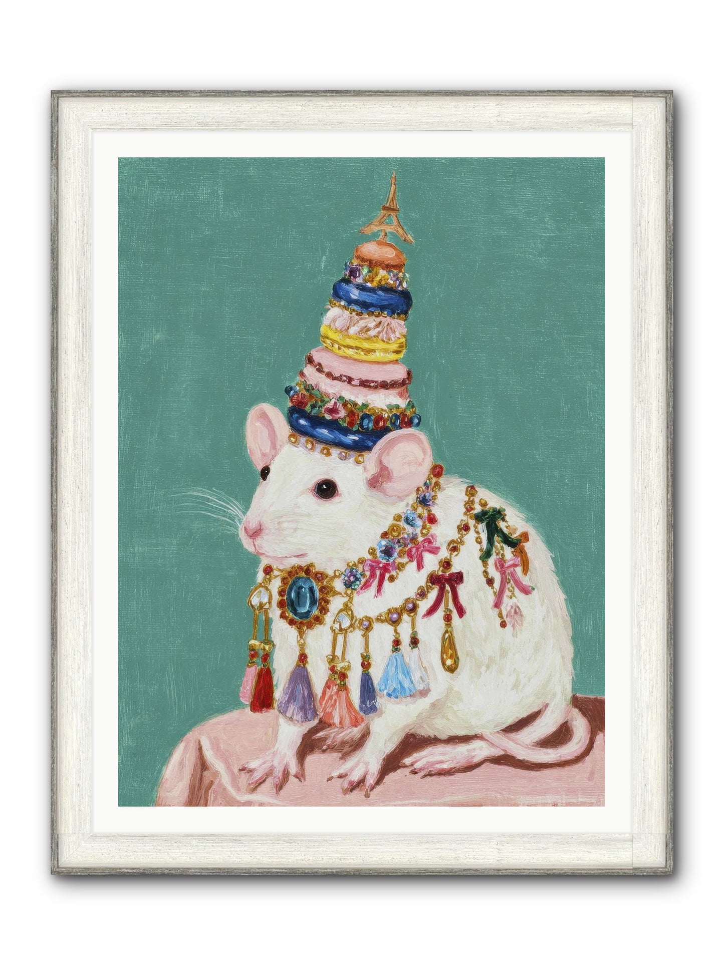 Treasure Most Divine Framed Print - Driftwood White 36x48