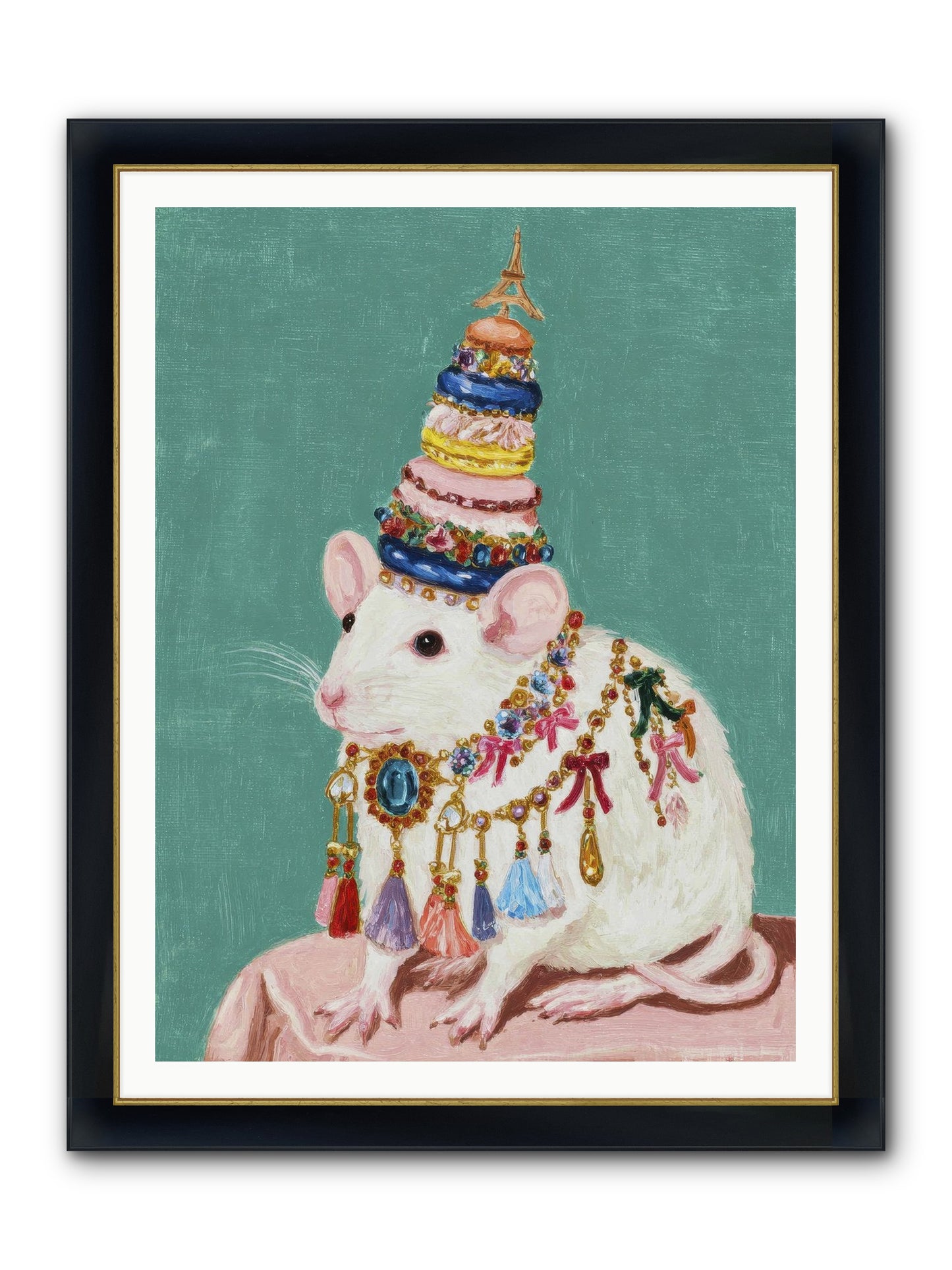 Treasure Most Divine Framed Print - Wide Black w/Gold 36x48