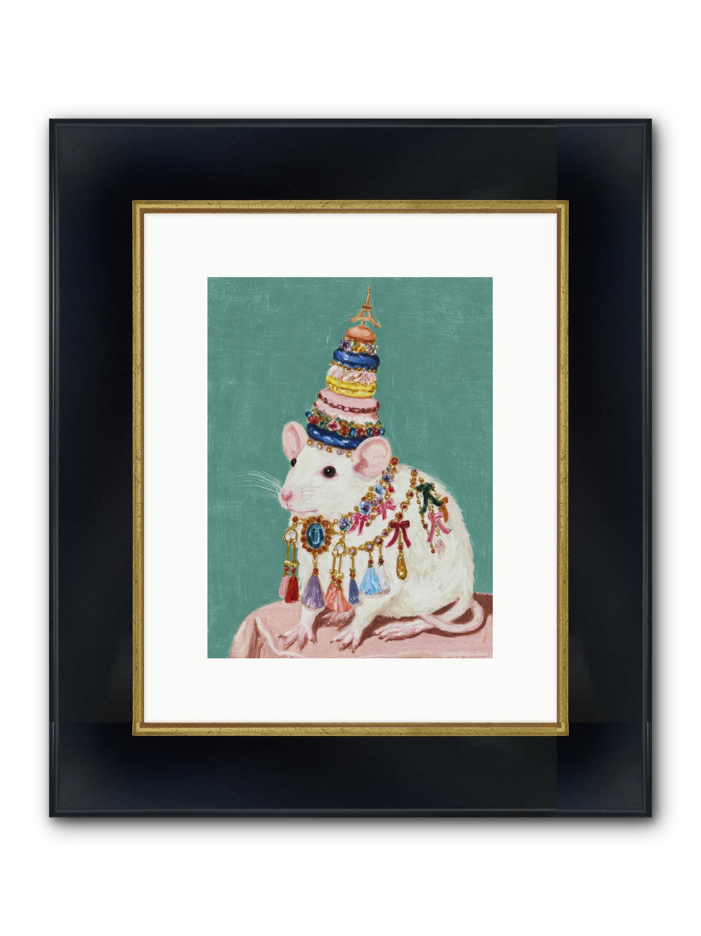 Treasure Most Divine Framed Print - Wide Black w/Gold 9x12