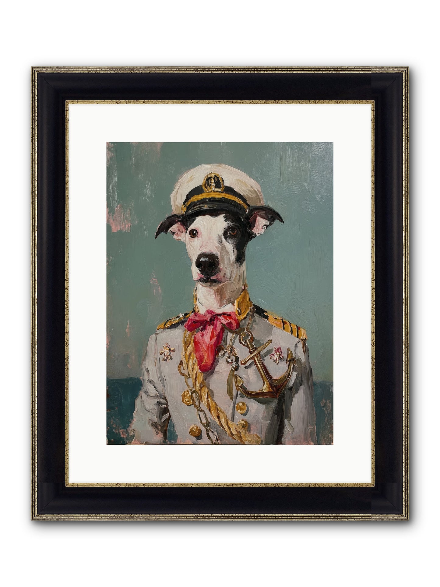 Treasured Mariner Framed Print - Black & Gold 12x16