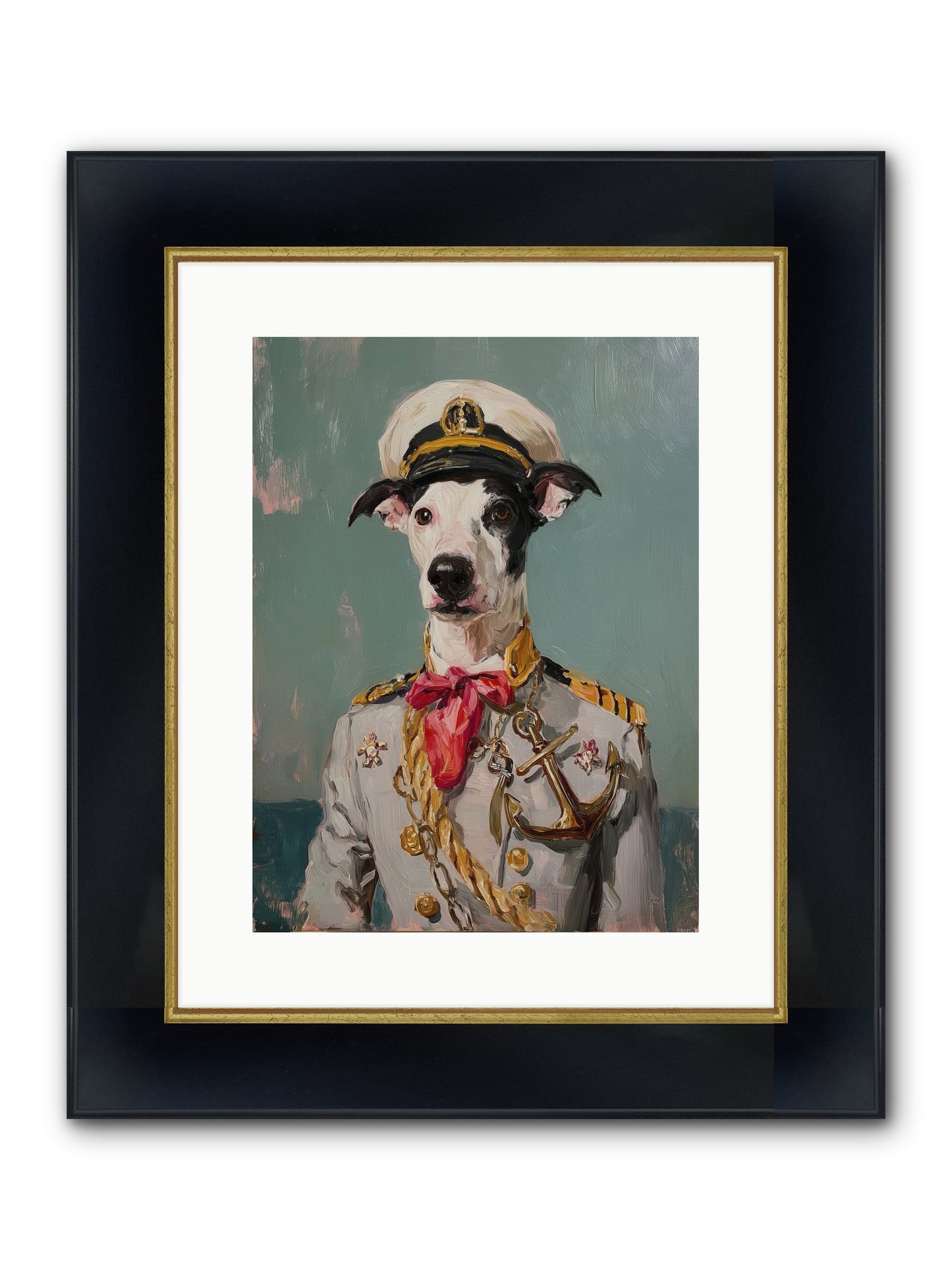Treasured Mariner Framed Print - Wide Black w/Gold 12x16
