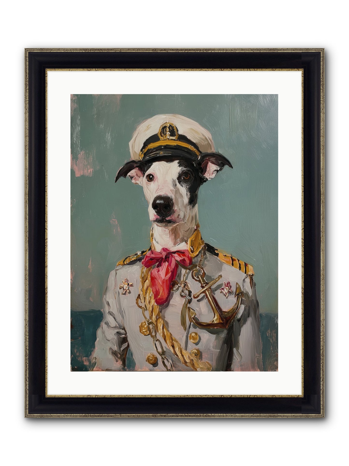 Treasured Mariner Framed Print - Black & Gold 18x24