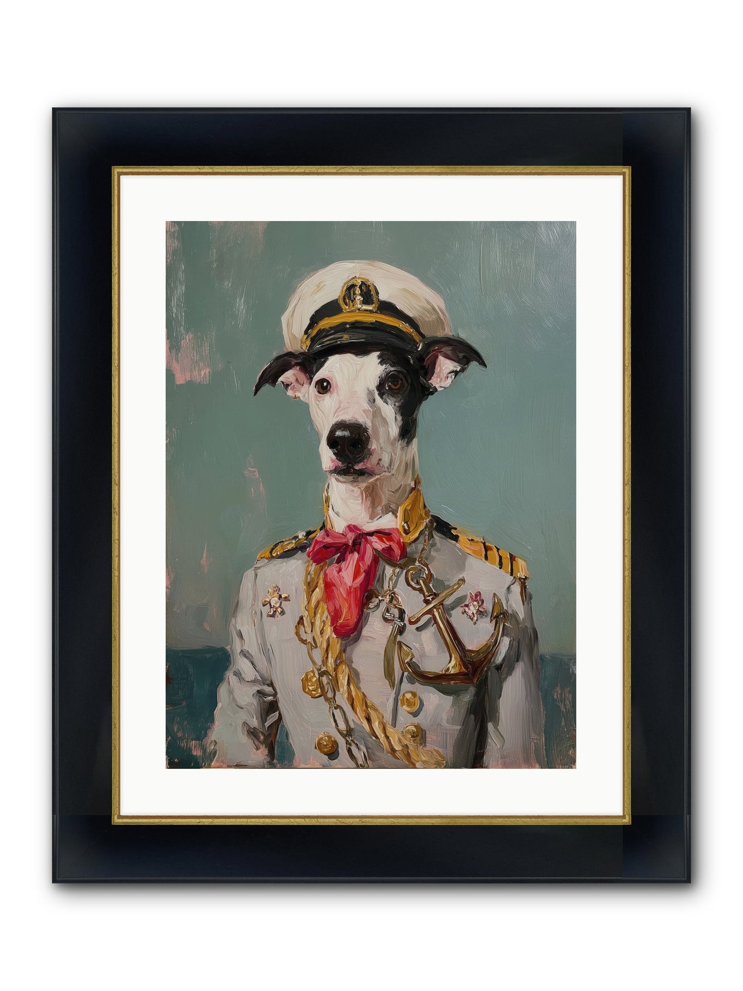 Treasured Mariner Framed Print - Wide Black w/Gold 18x24