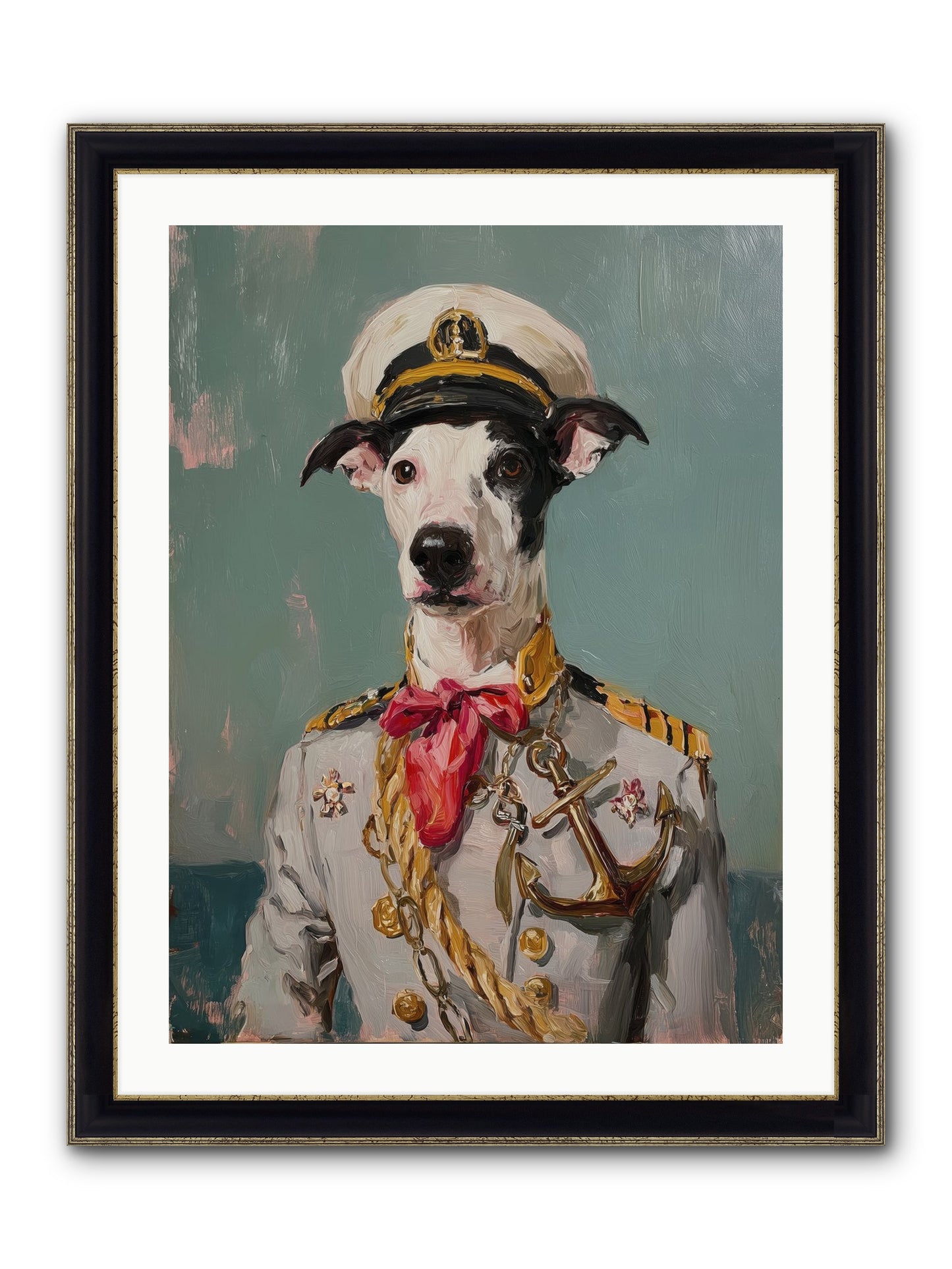 Treasured Mariner Framed Print - Black & Gold 24x32
