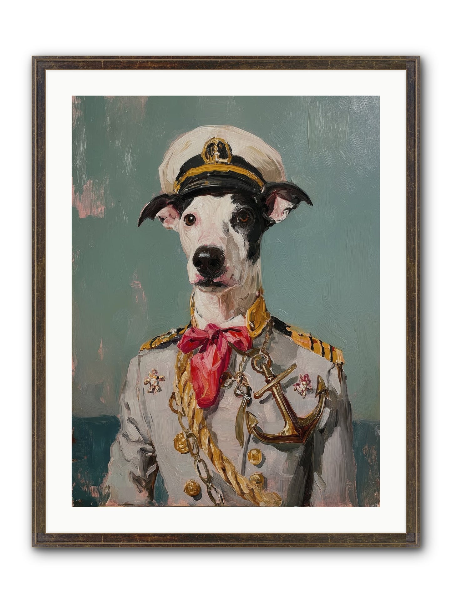 Treasured Mariner Framed Print - Slimwoods Black/Gold 24x32