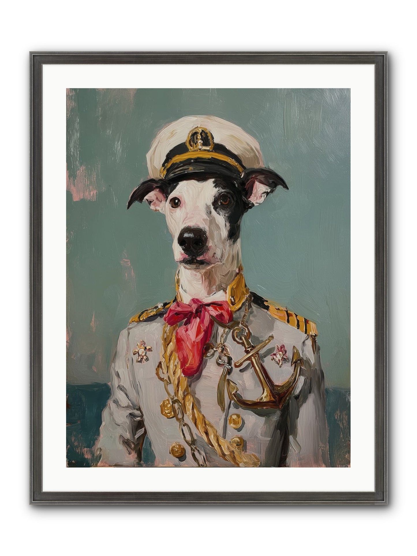 Treasured Mariner Framed Print - Slimwoods Black/Silver 24x32
