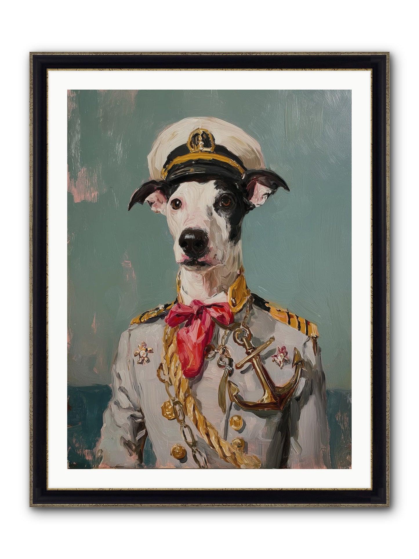 Treasured Mariner Framed Print - Black & Gold 30x40