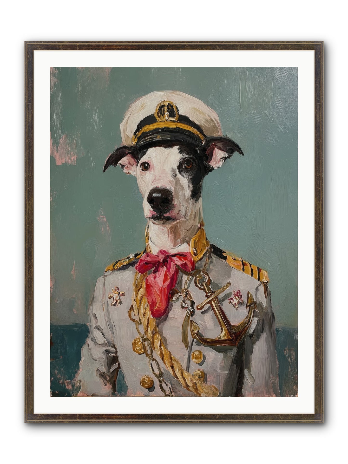 Treasured Mariner Framed Print - Slimwoods Black/Gold 30x40