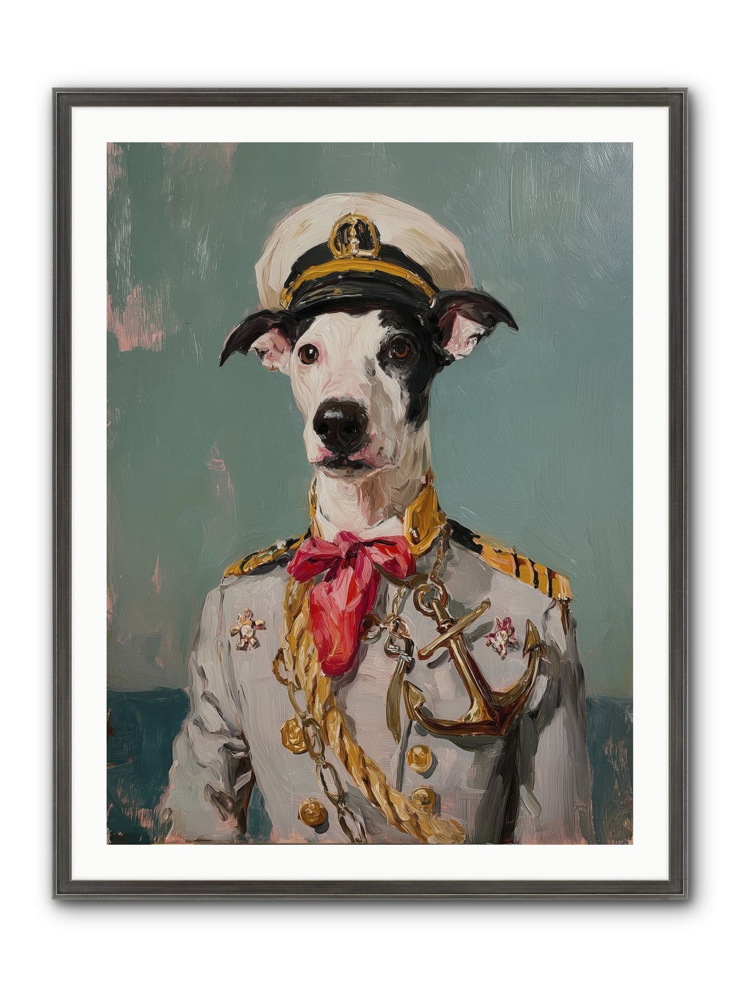Treasured Mariner Framed Print - Slimwoods Black/Silver 30x40