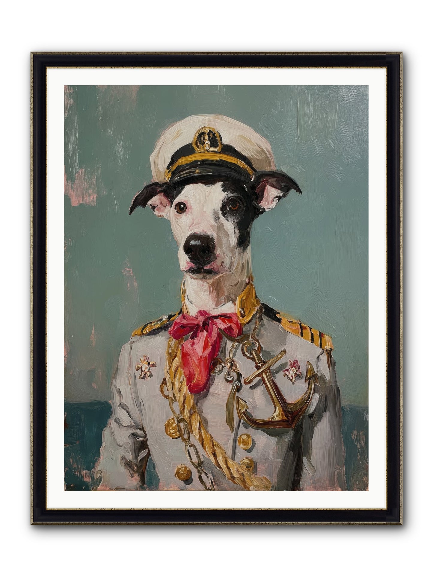 Treasured Mariner Framed Print - Black & Gold 36x48