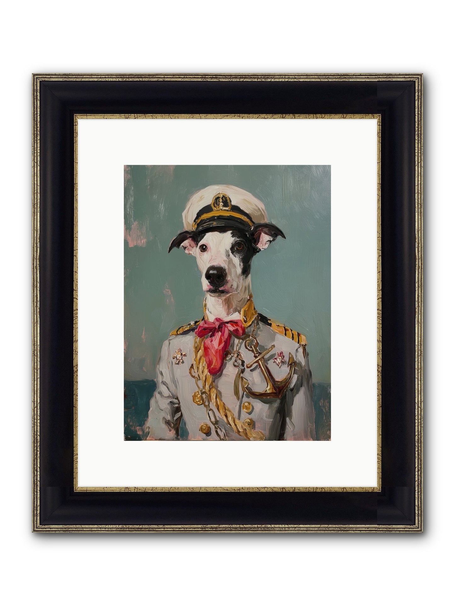 Treasured Mariner Framed Print - Black & Gold 9x12