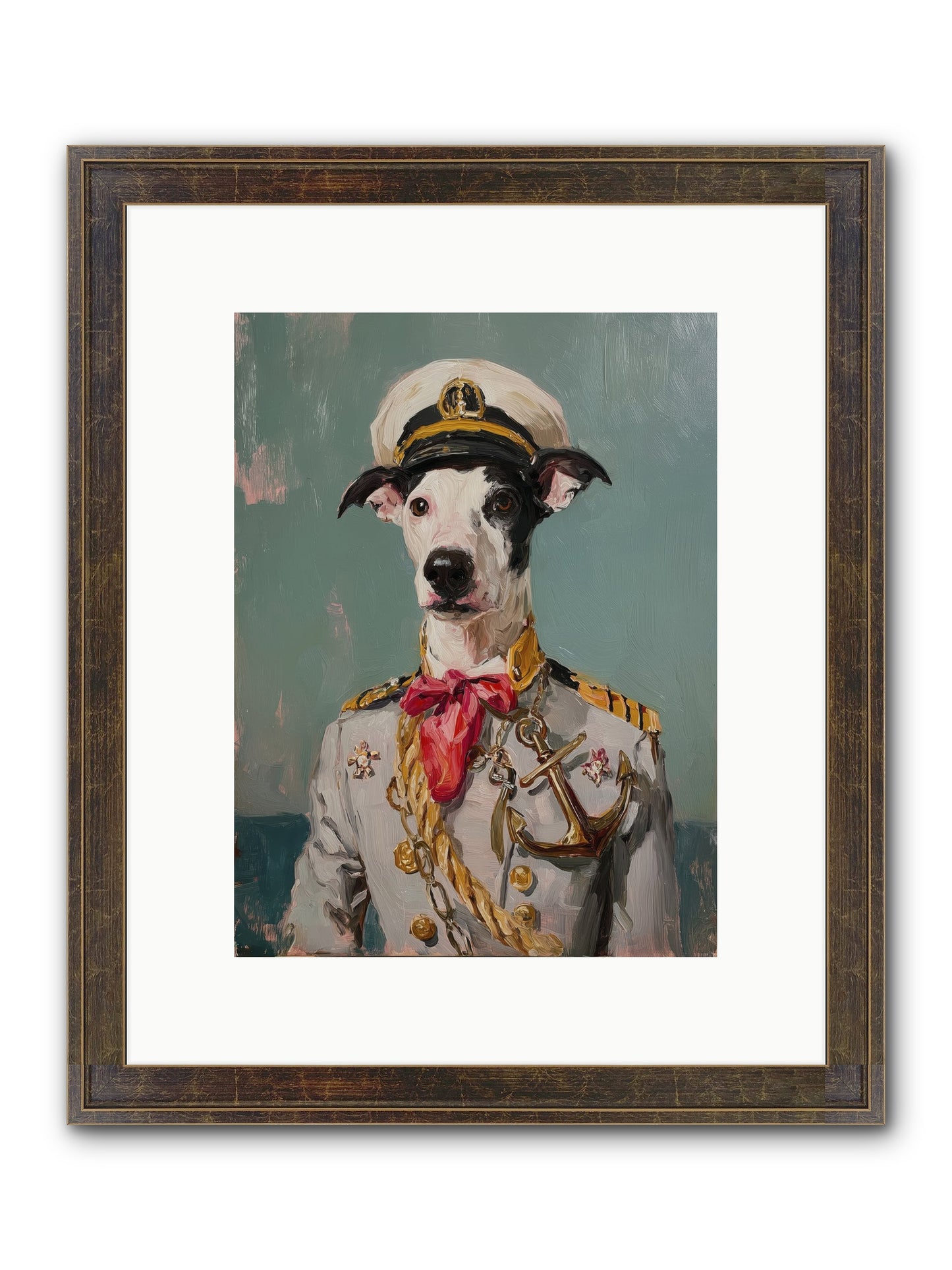 Treasured Mariner Framed Print - Slimwoods Black/Gold 9x12