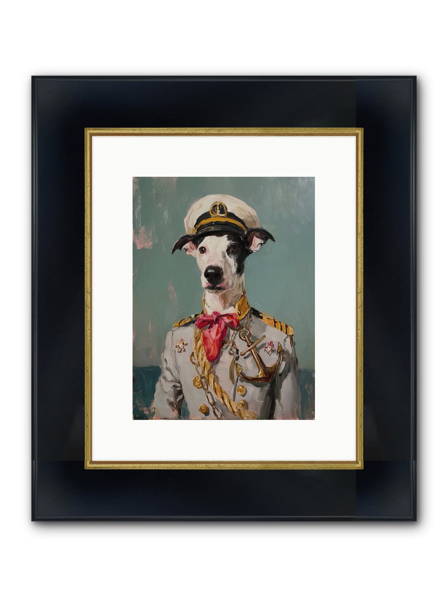 Treasured Mariner Framed Print - Wide Black w/Gold 9x12