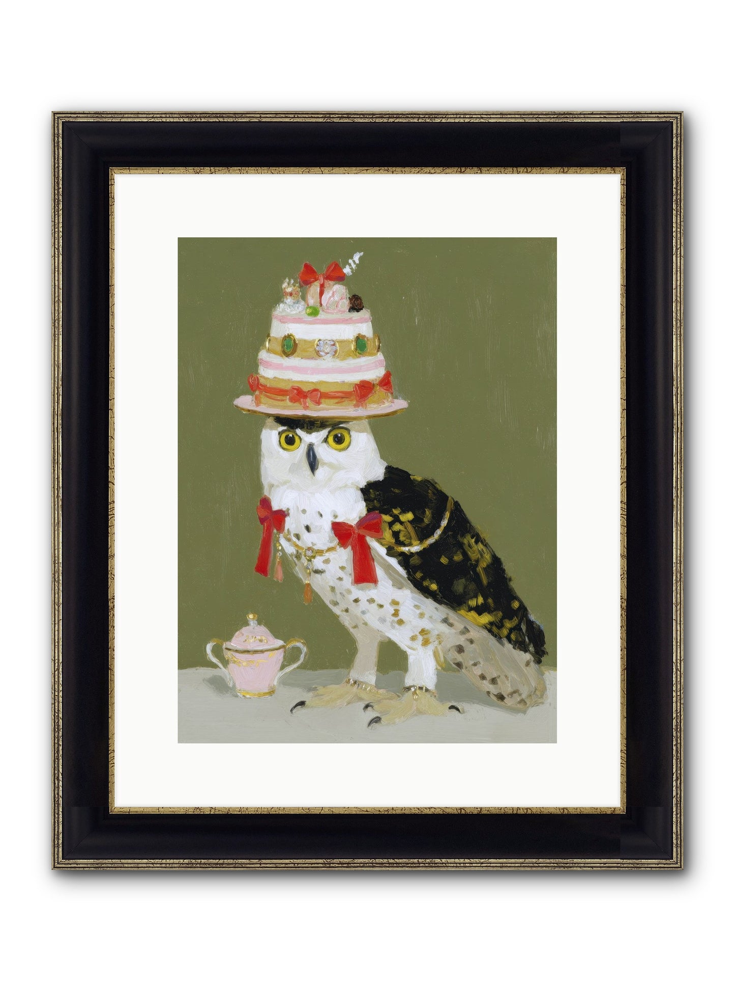 Treasured Whirlwind Framed Print - Black & Gold 12x16