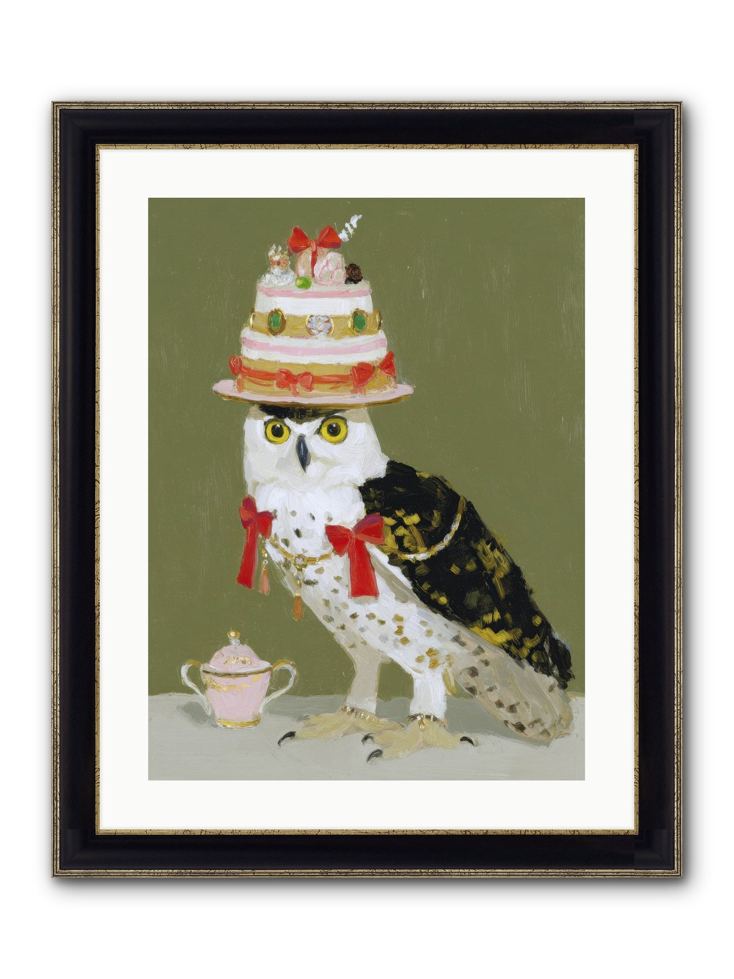 Treasured Whirlwind Framed Print - Black & Gold 18x24