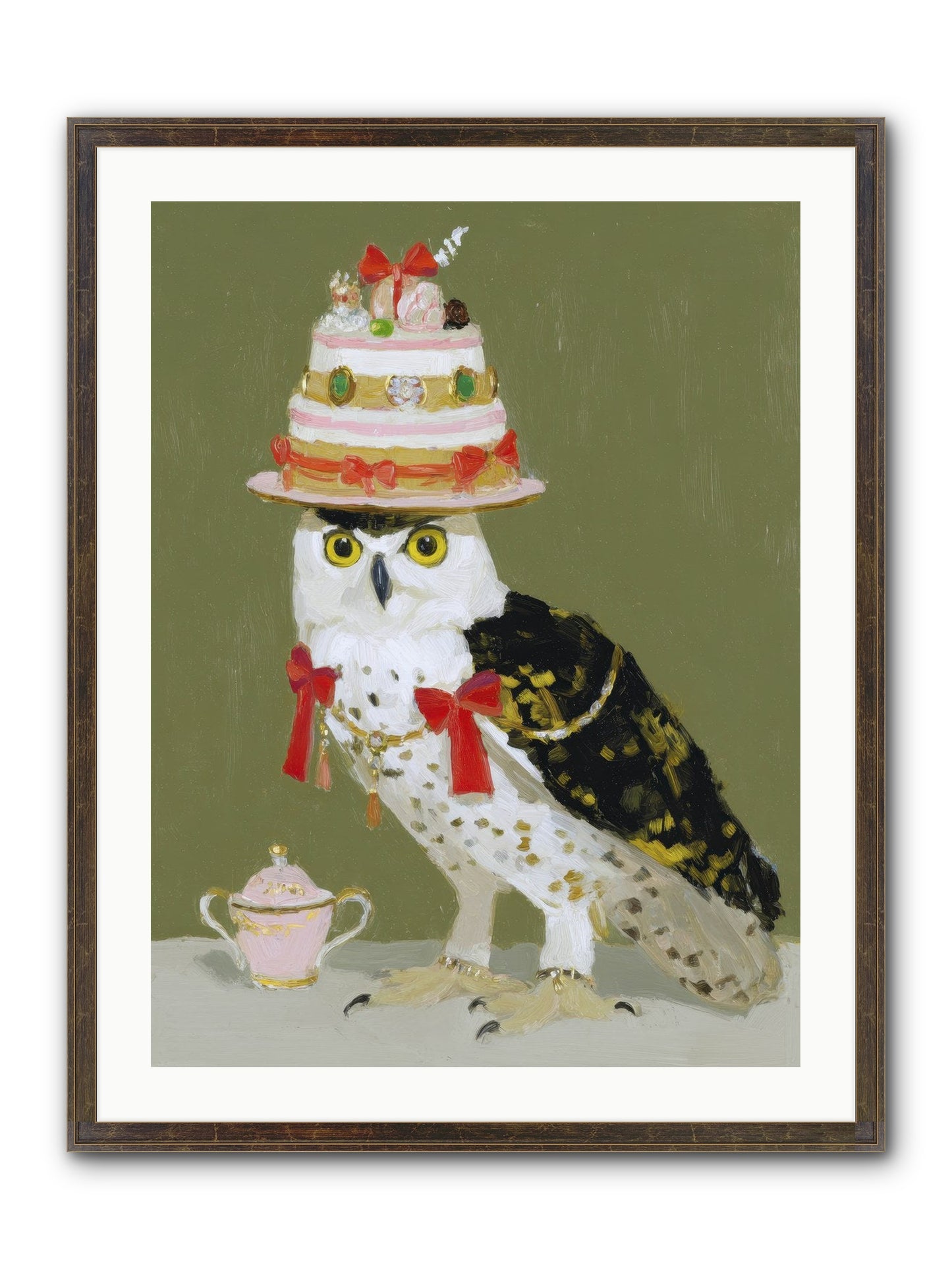 Treasured Whirlwind Framed Print - Slimwoods Black/Gold 24x32