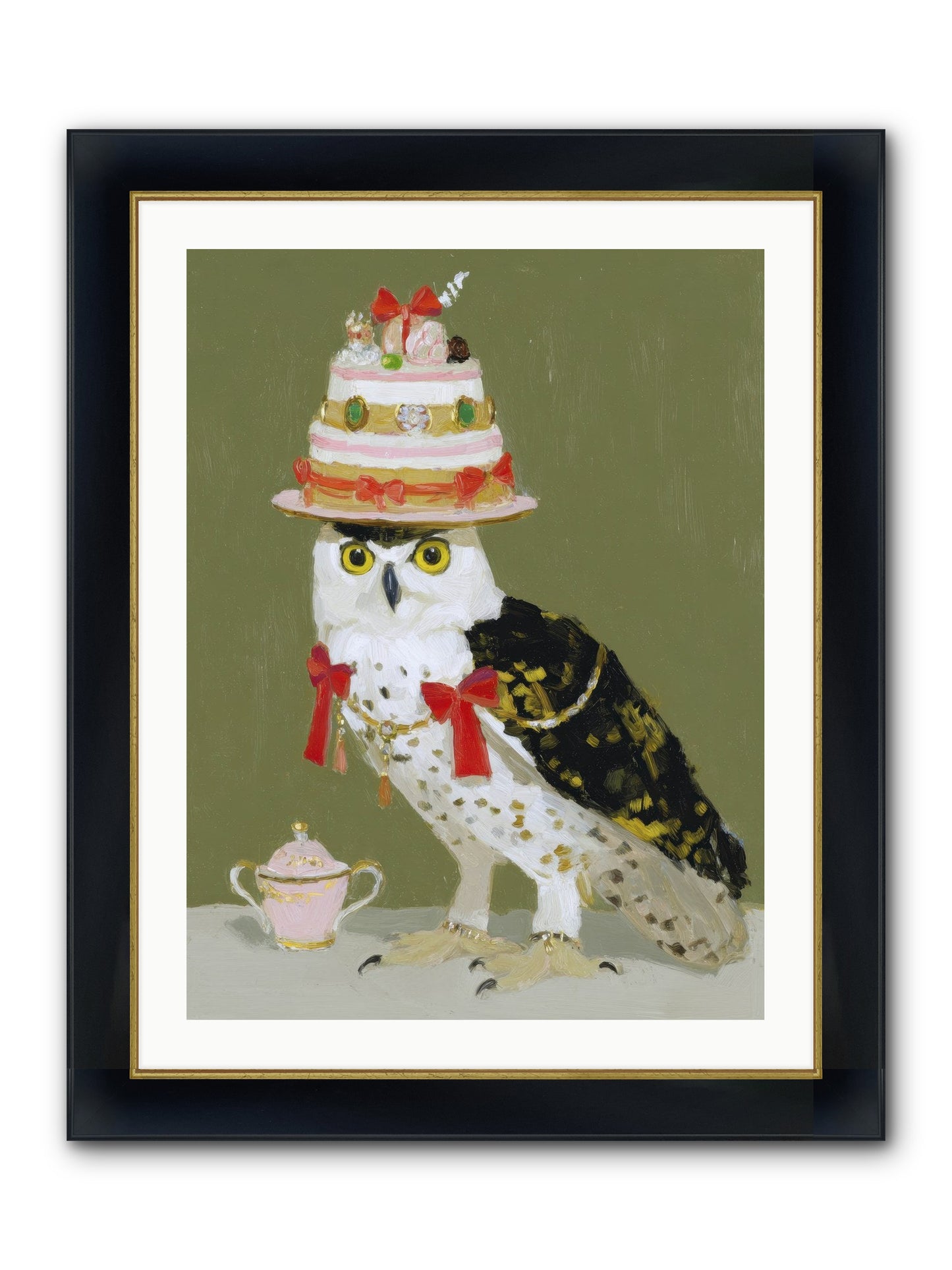 Treasured Whirlwind Framed Print - Wide Black w/Gold 24x32