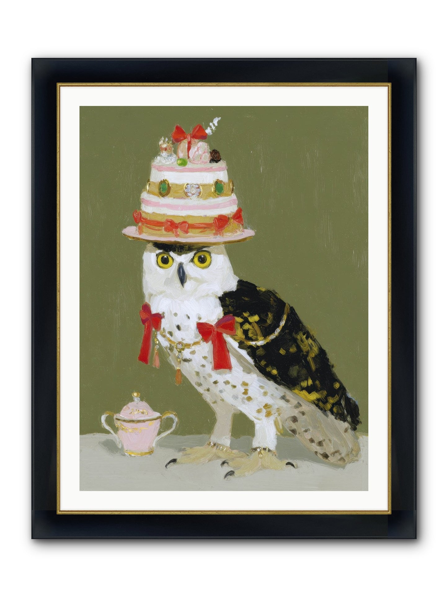 Treasured Whirlwind Framed Print - Wide Black w/Gold 30x40