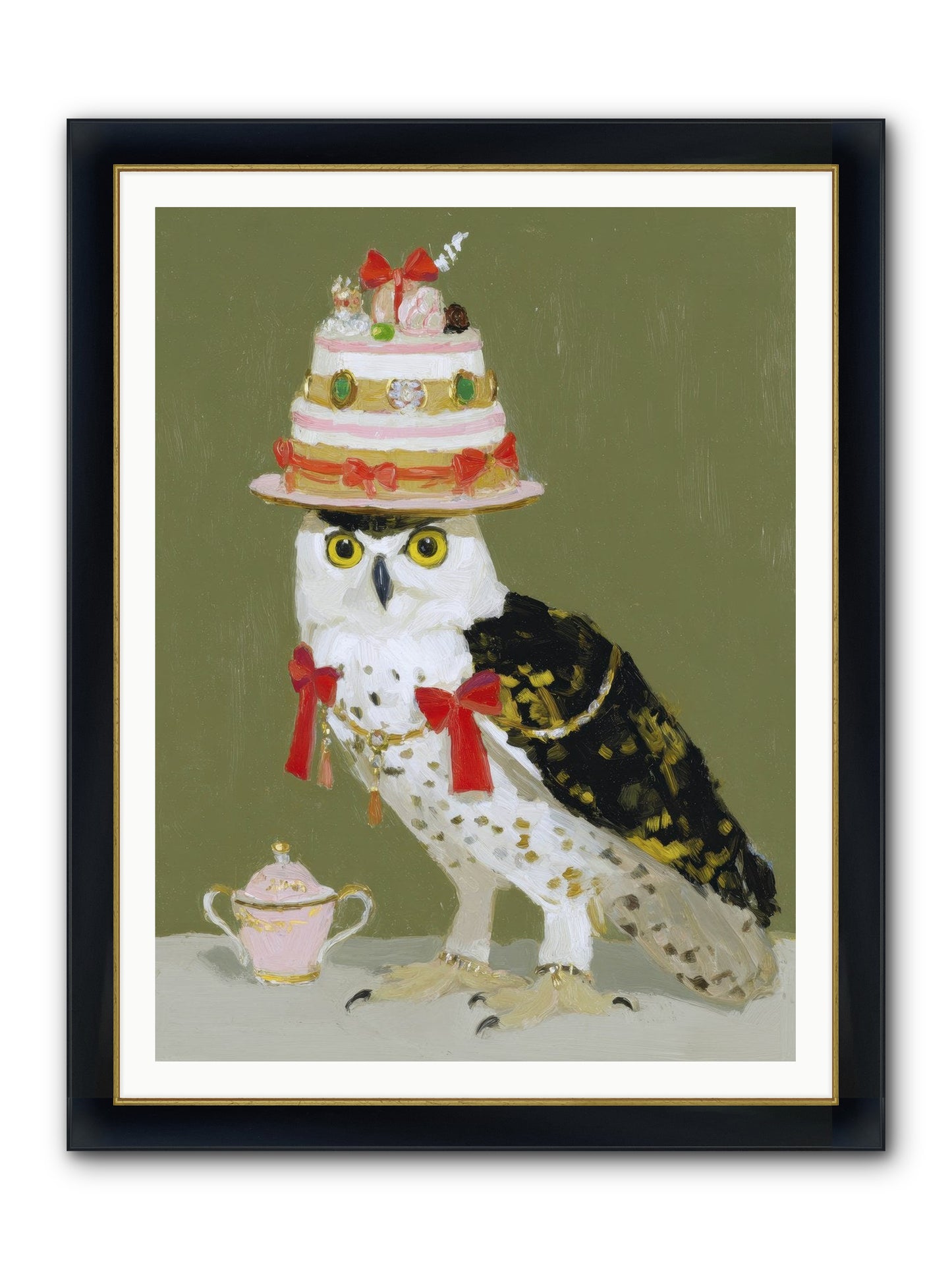 Treasured Whirlwind Framed Print - Wide Black w/Gold 36x48