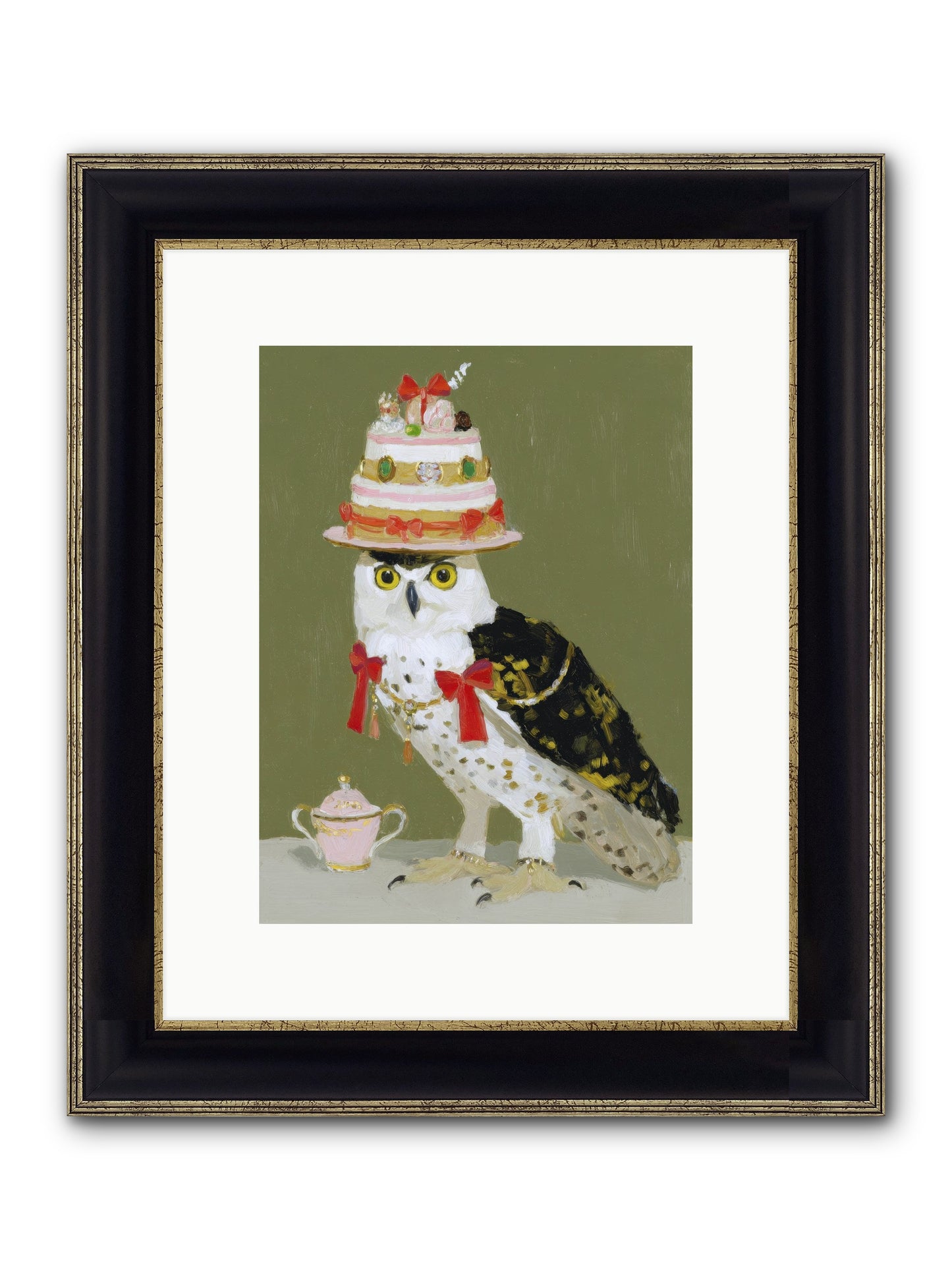 Treasured Whirlwind Framed Print - Black & Gold 9x12